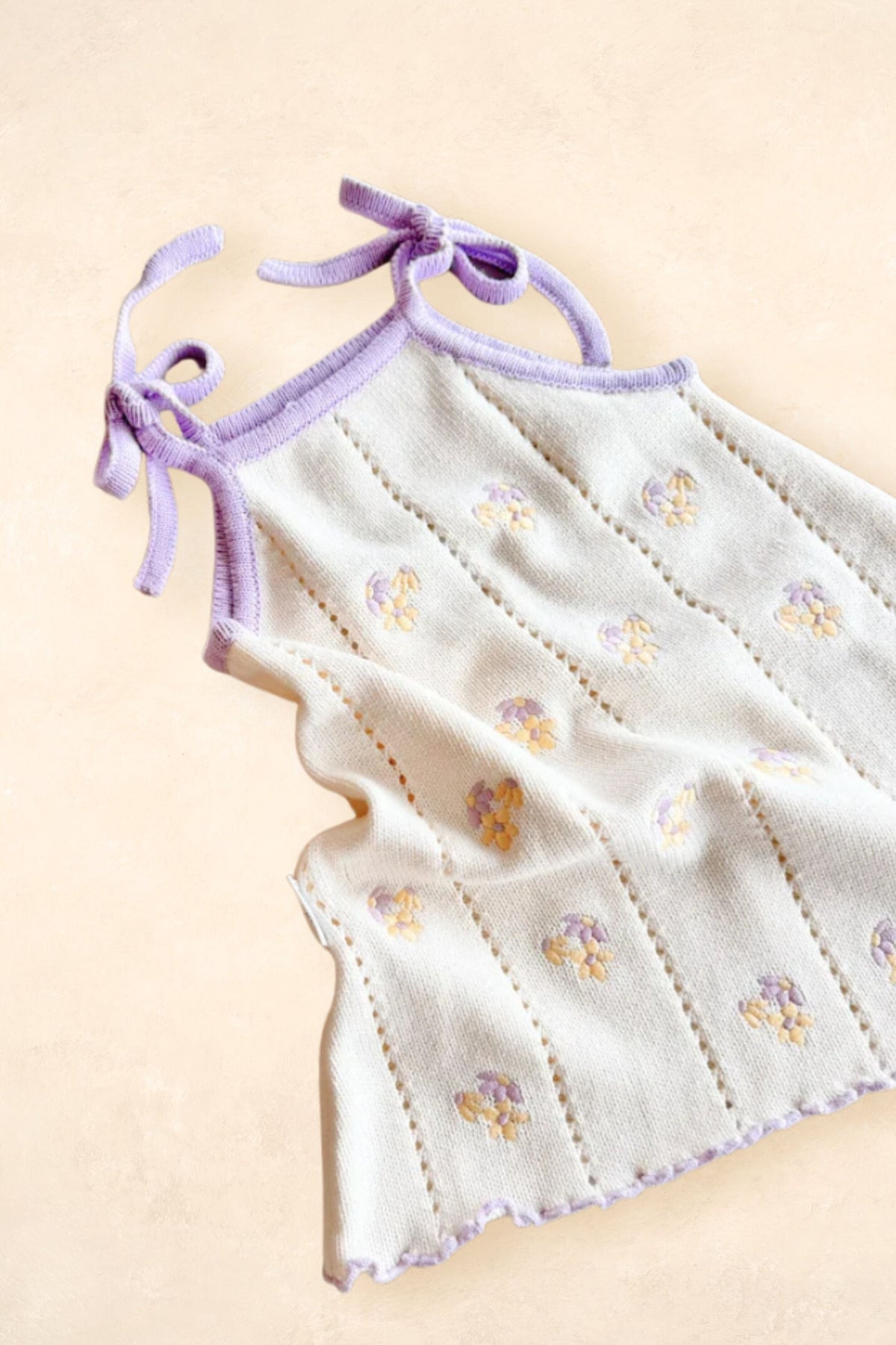 Pointelle Tie Dress - Aster Clothing FRECKLES the label 