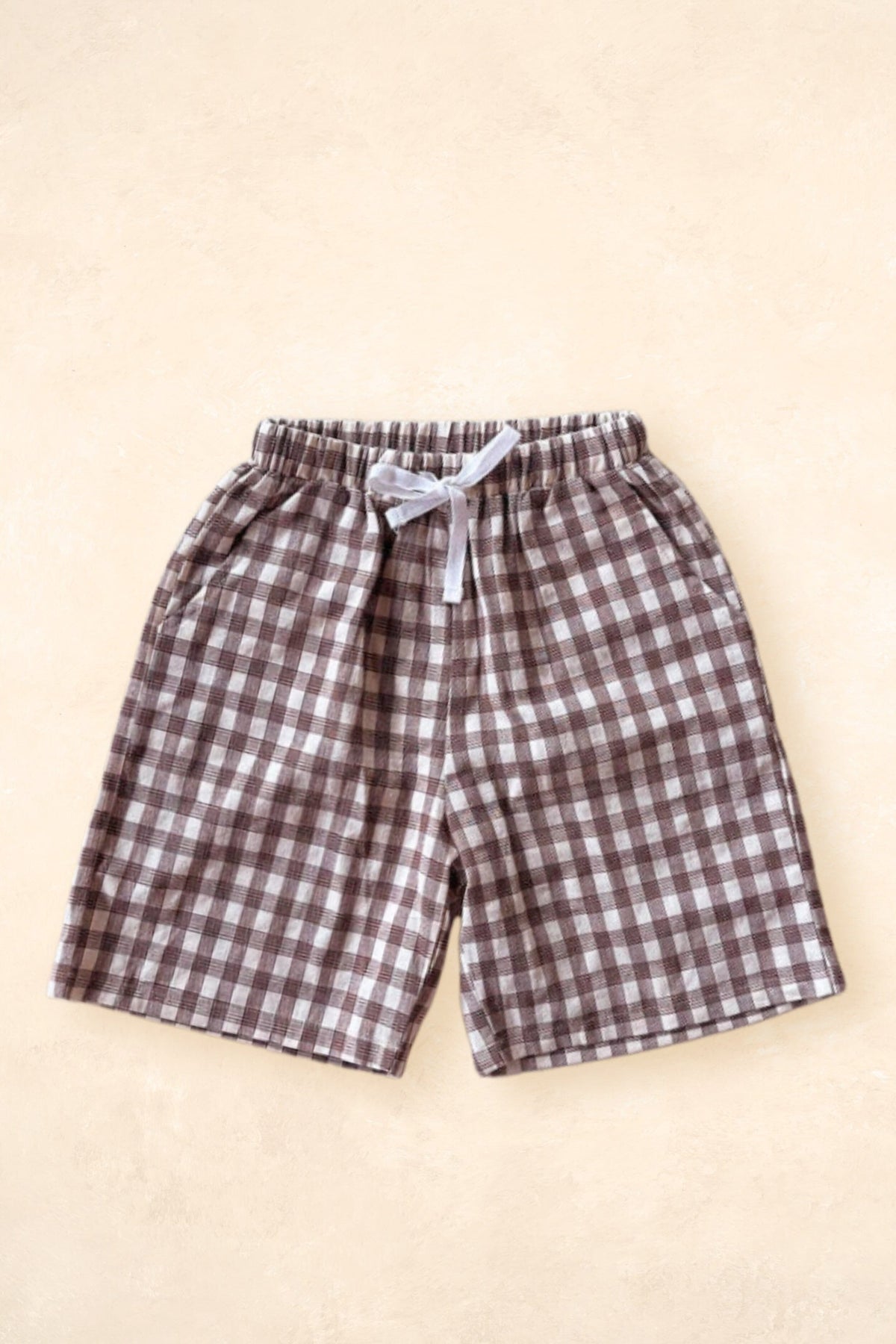 Pop's Bermuda Shorts - Brown Tartan Clothing FRECKLES the label 