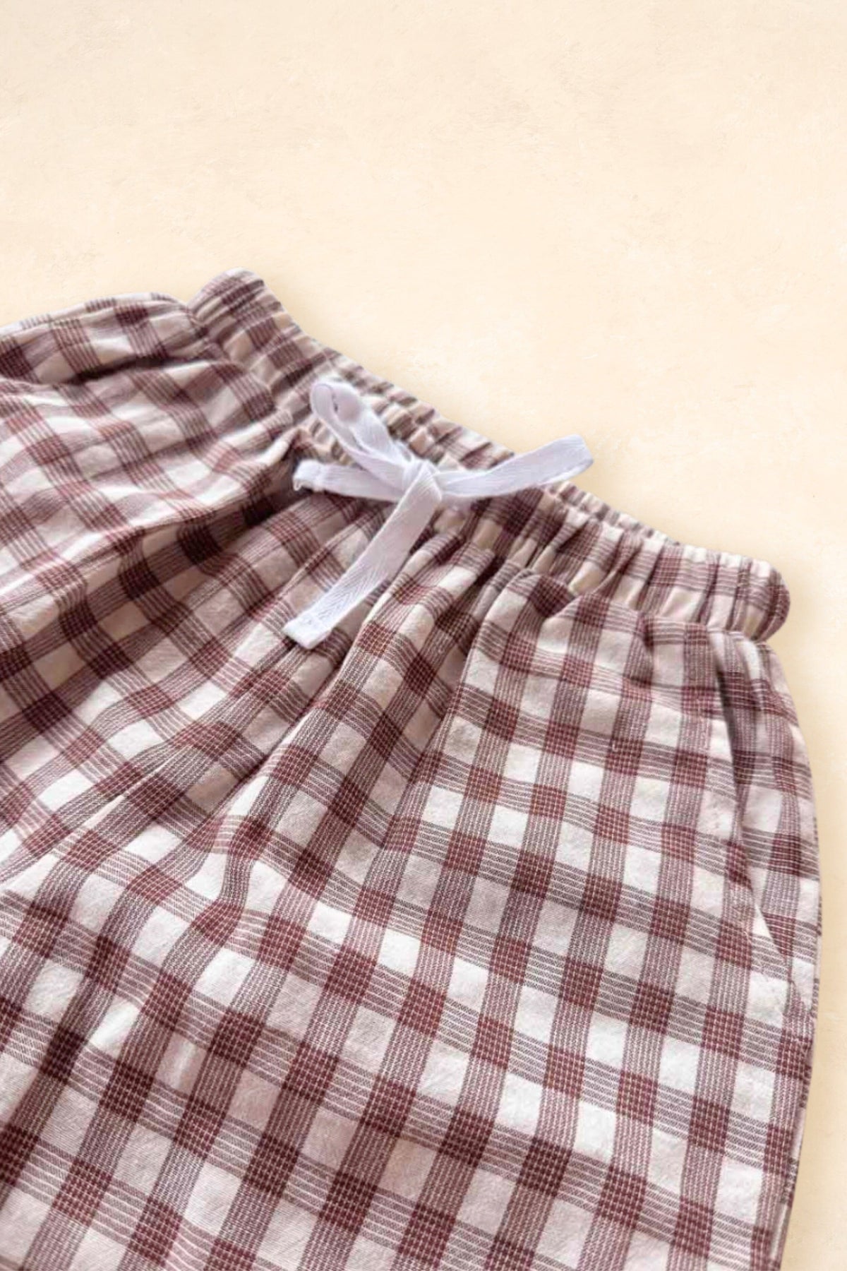 Pop's Bermuda Shorts - Brown Tartan Clothing FRECKLES the label 