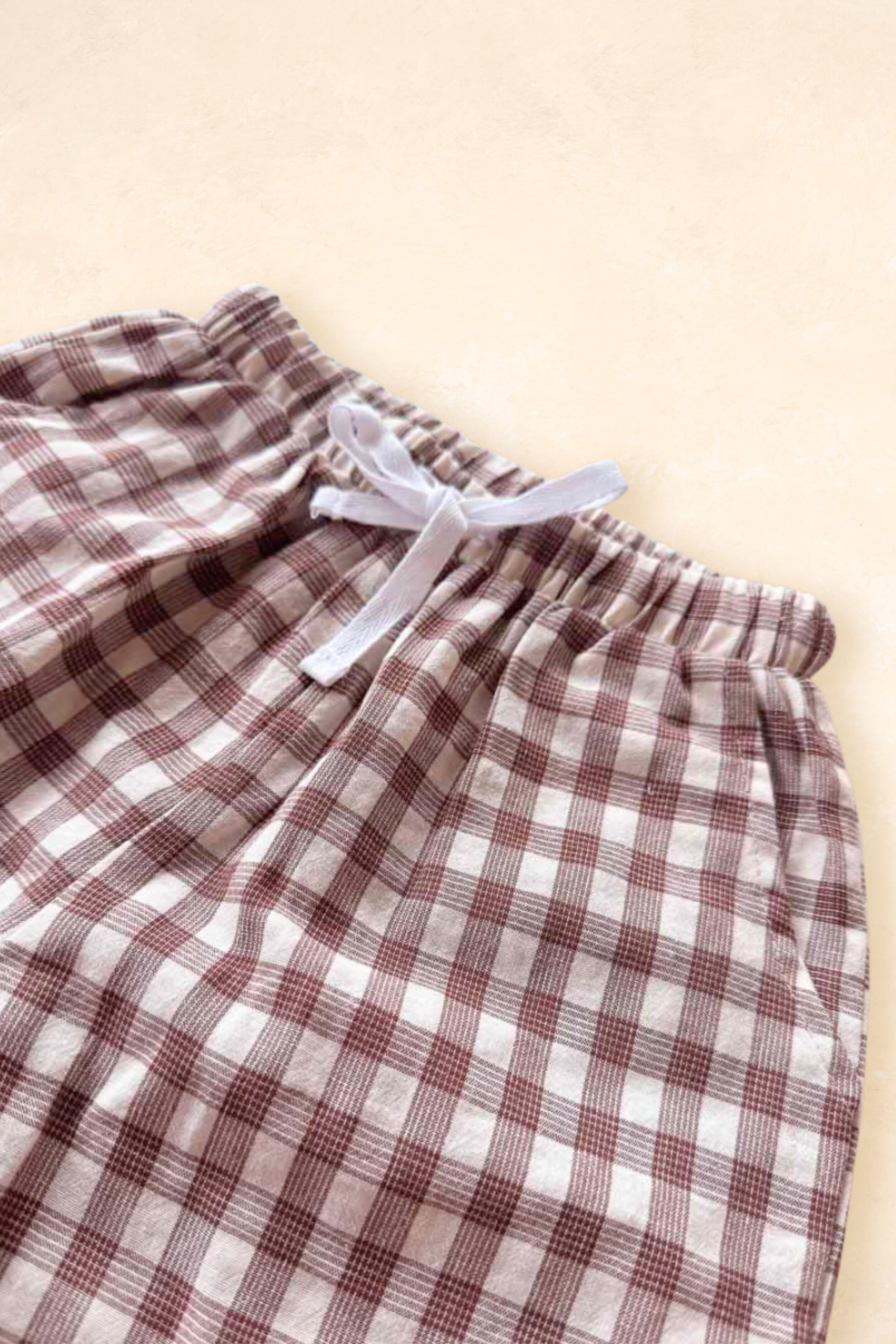 Pop's Bermuda Shorts - Brown Tartan Clothing FRECKLES the label 