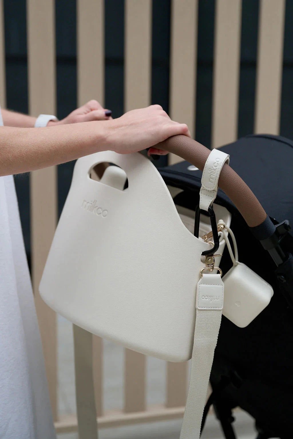 Pram Travel Hooks Nappies + Nappy Bags Milk Co 