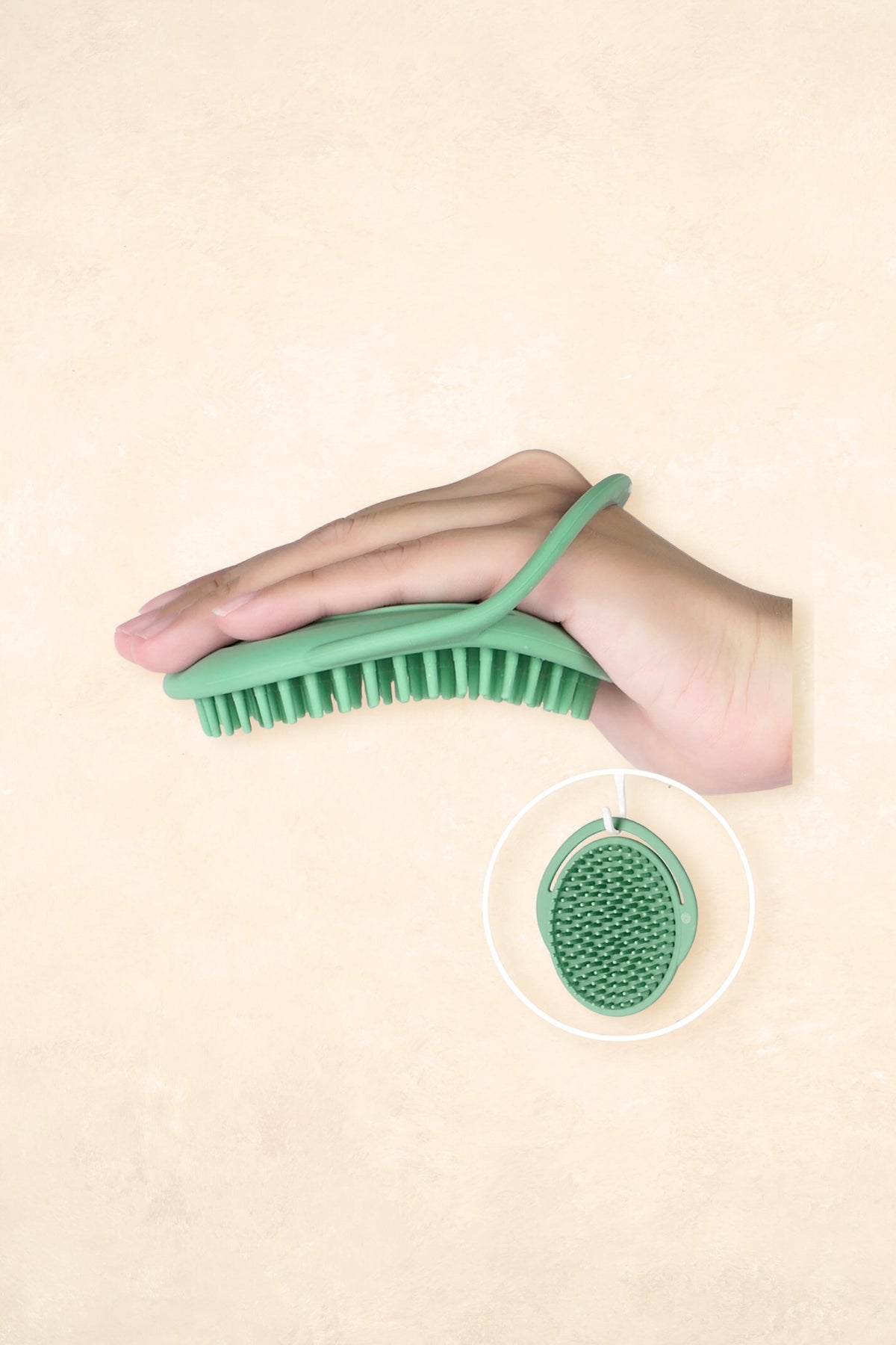 Rainbow Silicone Shampoo Brush Bath Time Accessories Haaka 