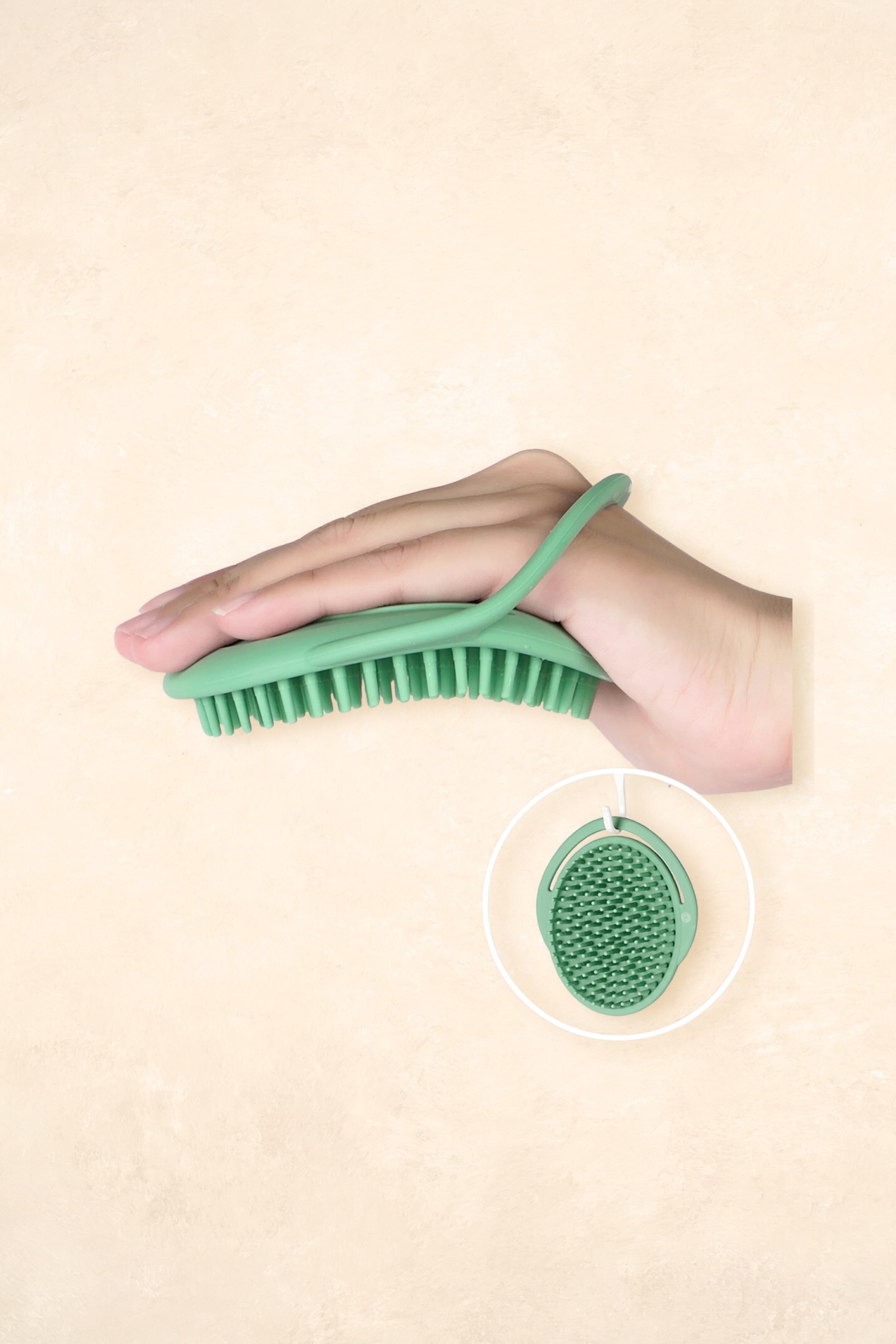 Rainbow Silicone Shampoo Brush Bath Time Accessories Haaka 