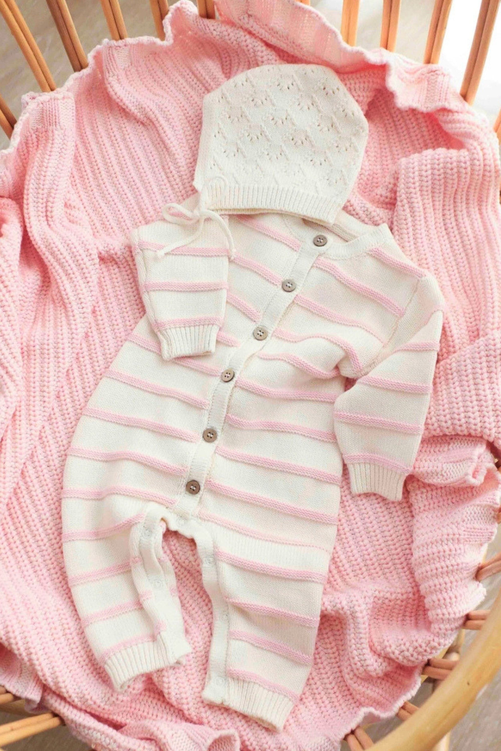 Raised Stripe Full Romper Clothing FRECKLES the label 