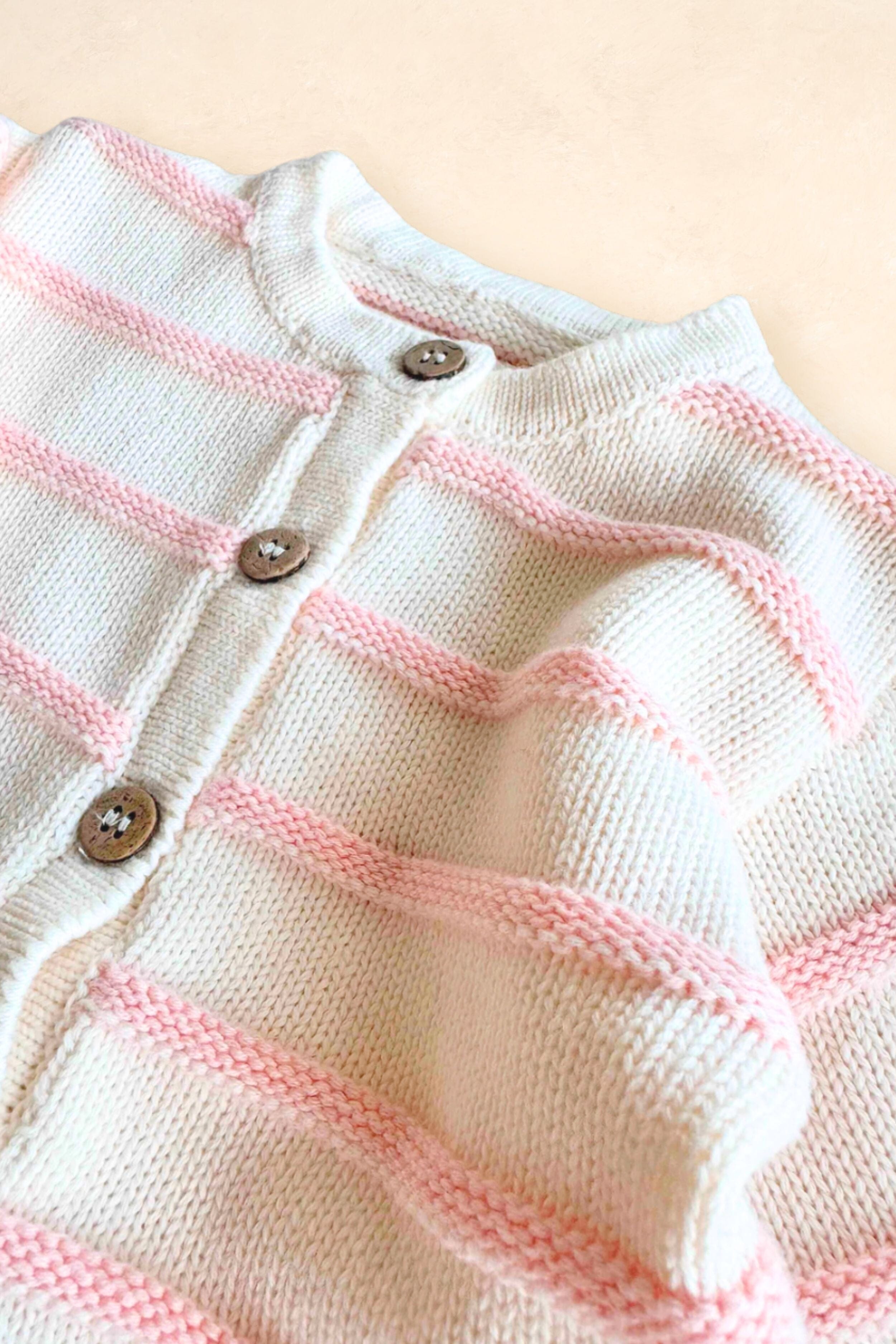 Raised Stripe Full Romper Clothing FRECKLES the label 