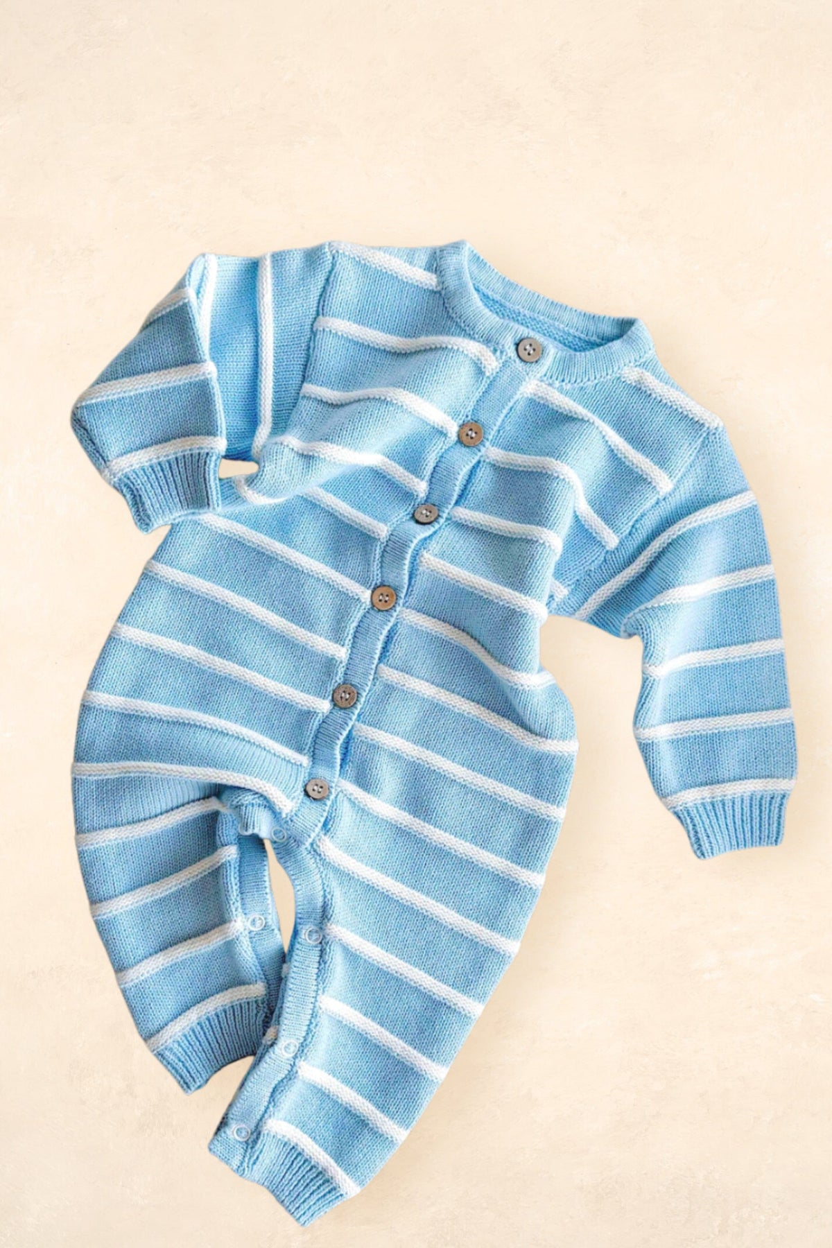 Raised Stripe Full Romper Clothing FRECKLES the label 