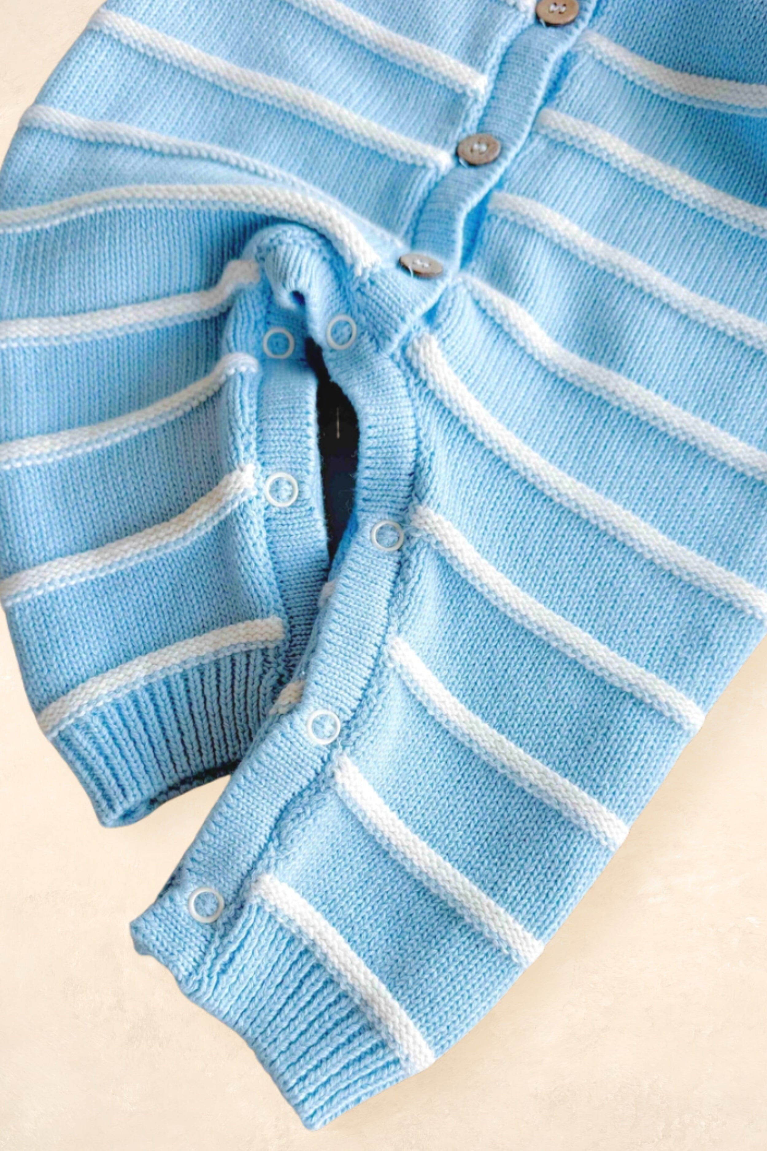 Raised Stripe Full Romper Clothing FRECKLES the label 