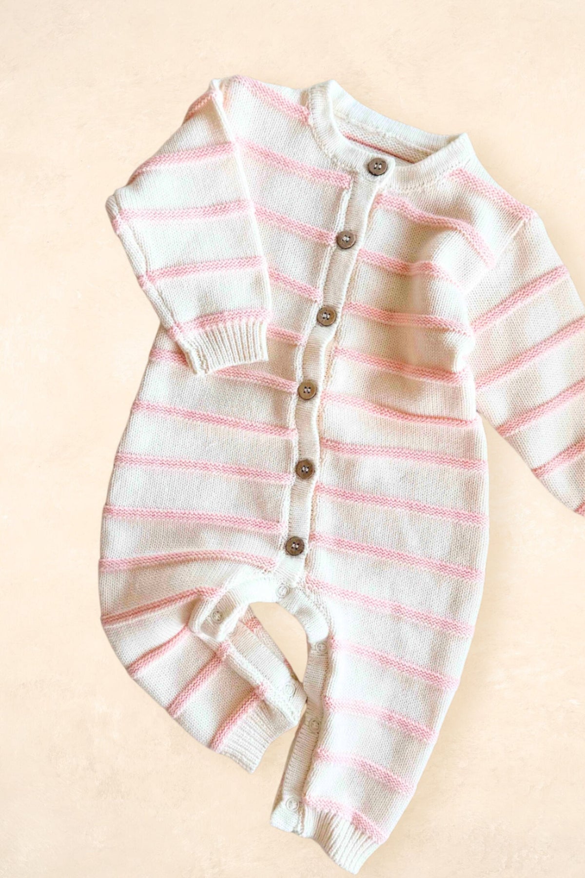 Raised Stripe Full Romper Clothing FRECKLES the label 