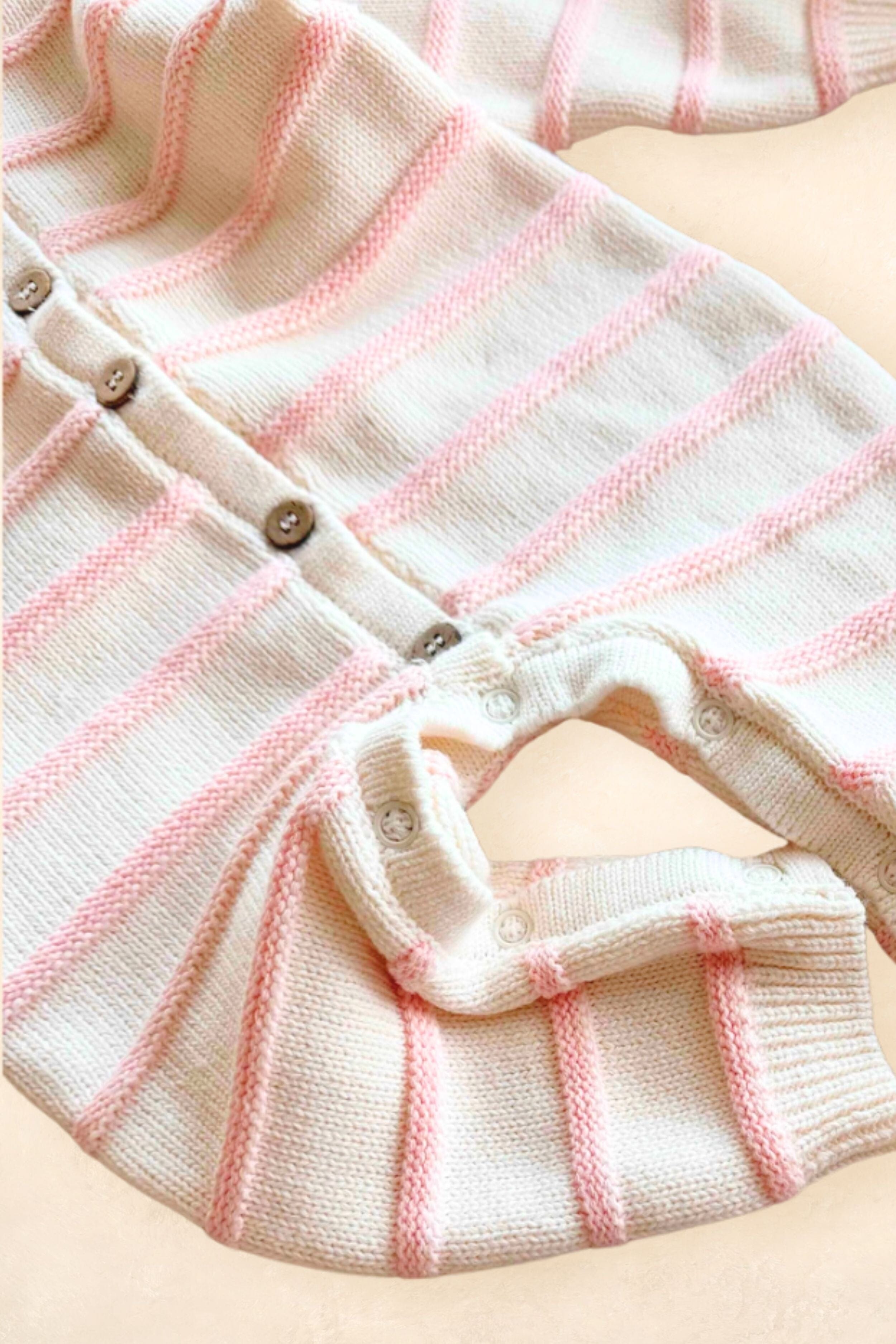 Raised Stripe Full Romper Clothing FRECKLES the label 