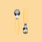 Silicone Cutlery Set Bibs + Tableware Kiin ® Buttercup 