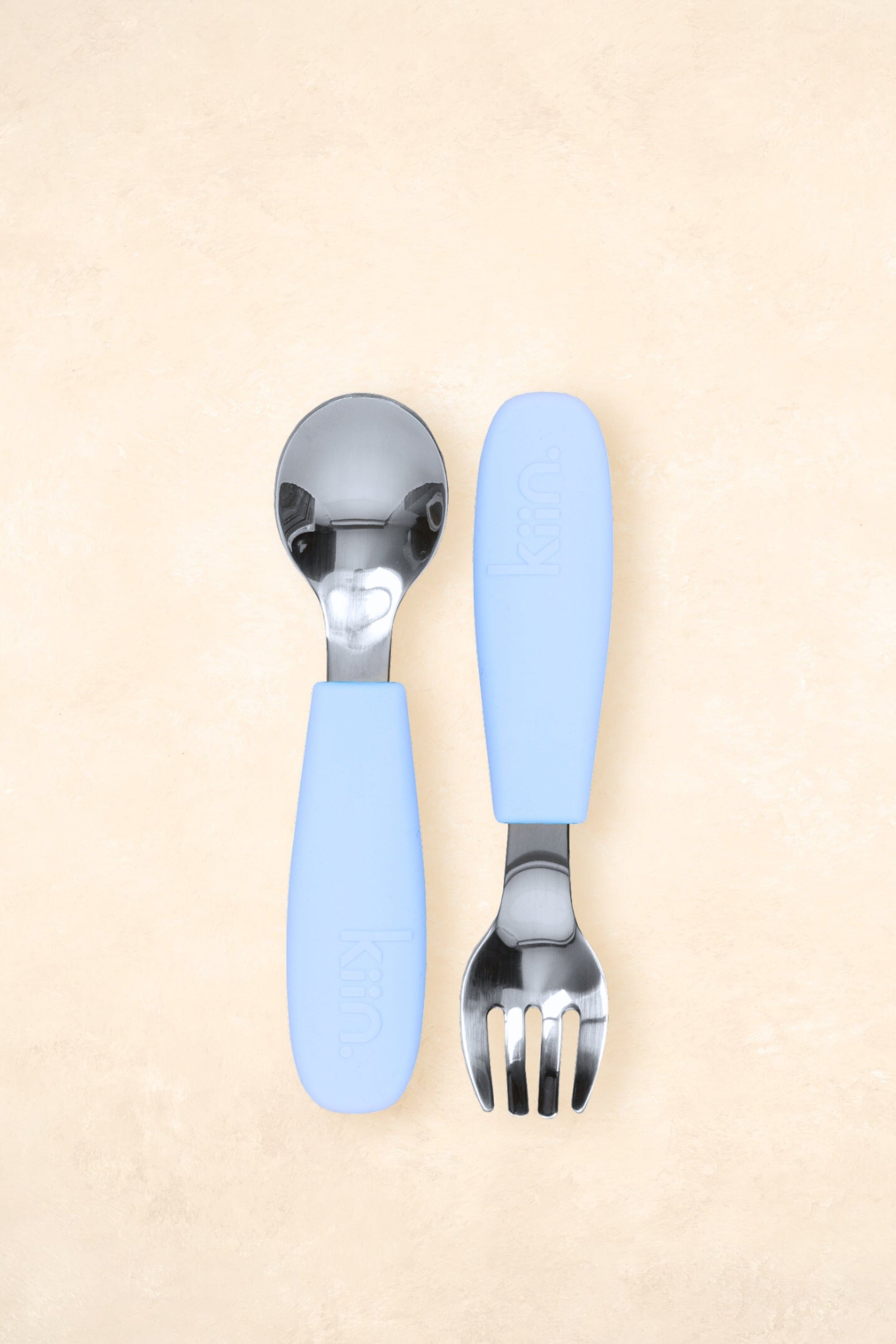 Silicone Cutlery Set - Outlet Bibs + Tableware Kiin ® Pastel Sky 