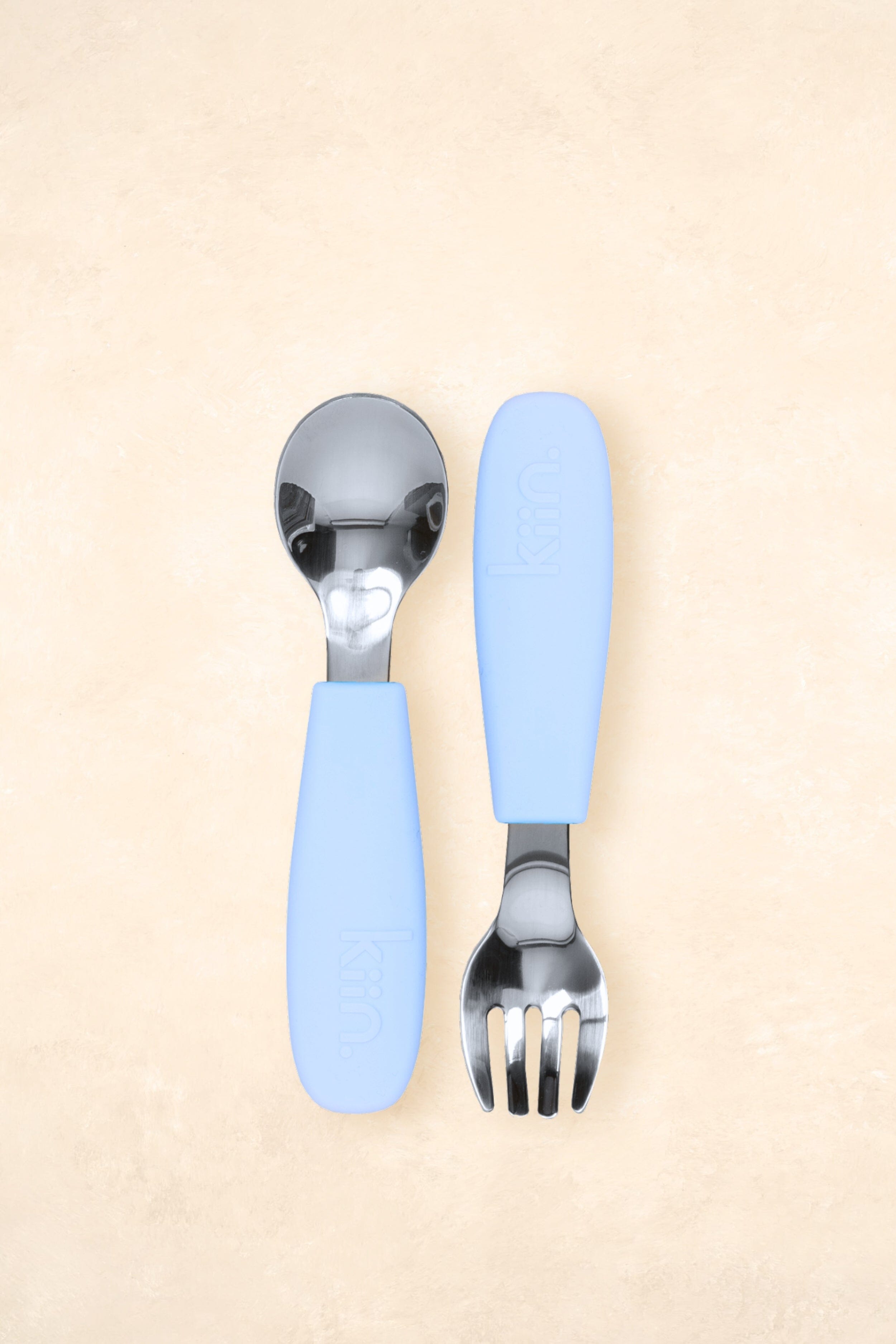 Silicone Cutlery Set - Outlet Bibs + Tableware Kiin ® Pastel Sky 