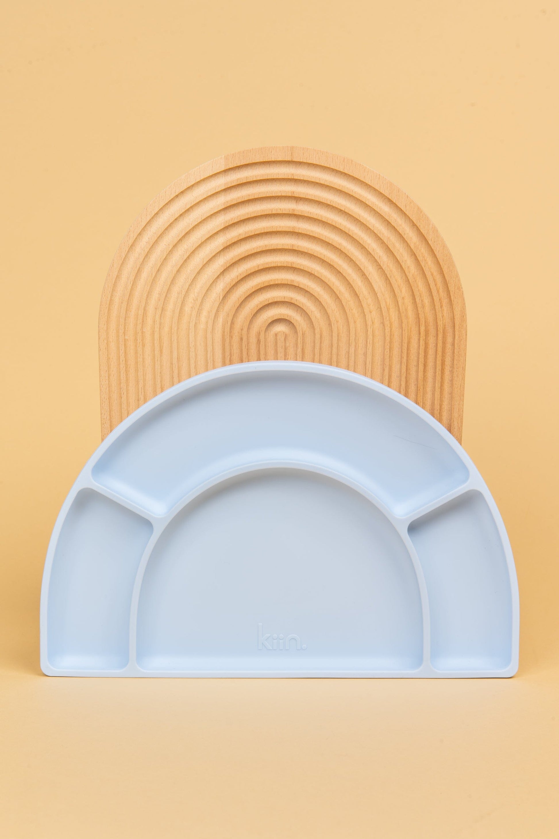 Silicone Divided Plate Bibs + Tableware Kiin ® Pastel Sky 