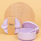 Silicone Suction Bowl with lid + Spoon Set Bibs + Tableware Kiin ® 