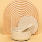 Silicone Suction Bowl with lid + Spoon Set Bibs + Tableware Kiin ® Vanilla 