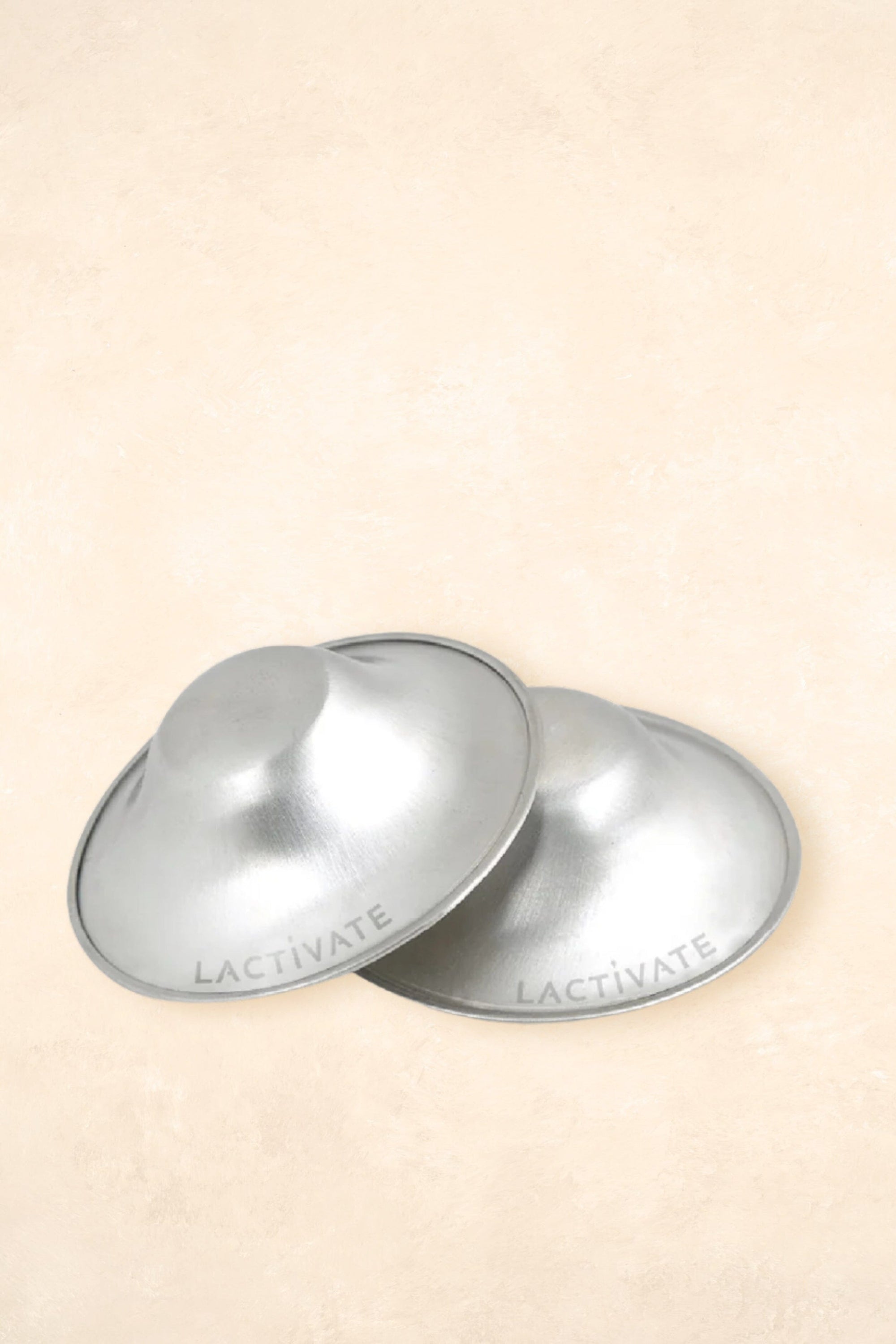 Silver Nursing Cups Breastfeeding Lactivate S/M 