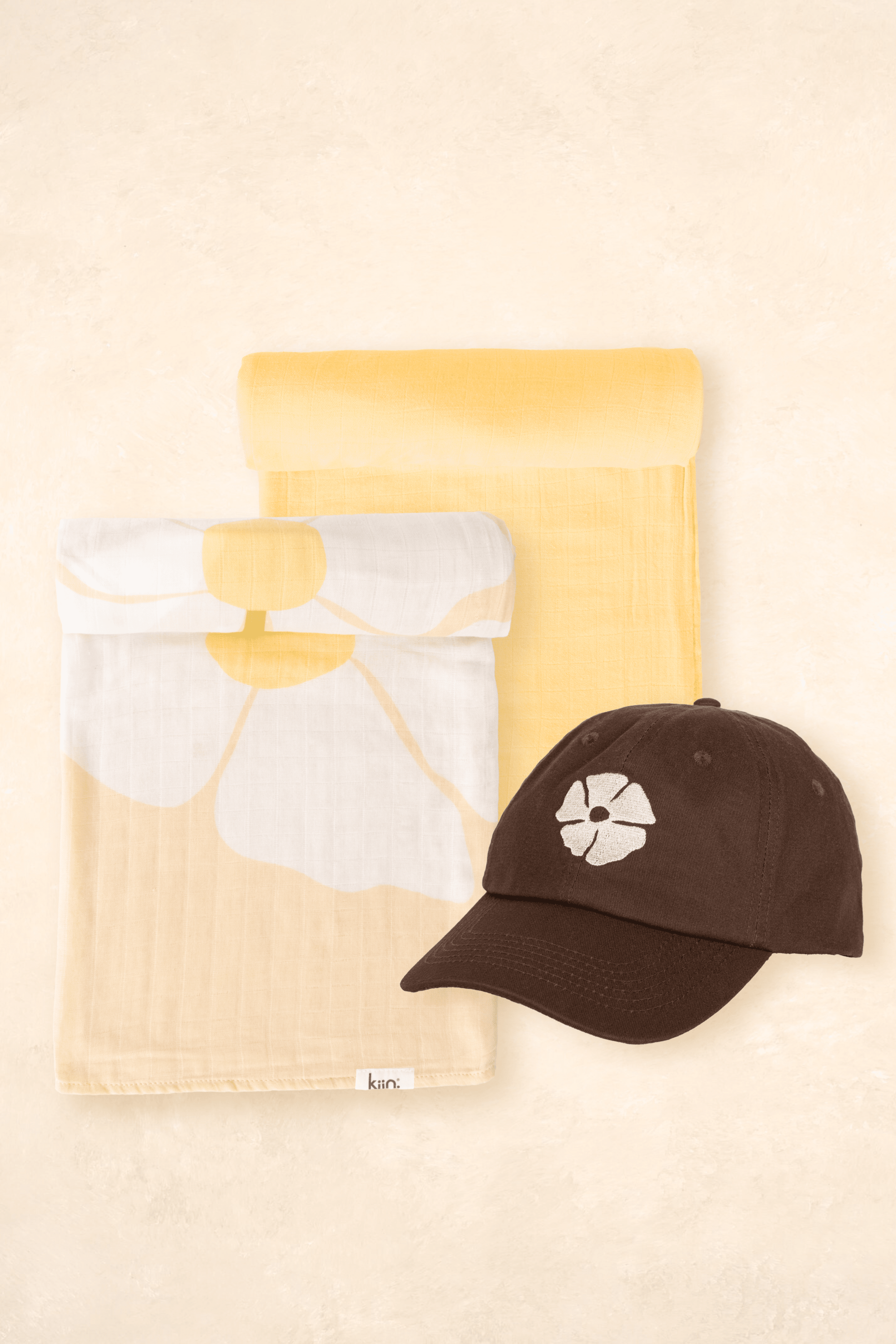 Swaddle Bundle - Fleur Warm Oat Kiin ® Buttercup 