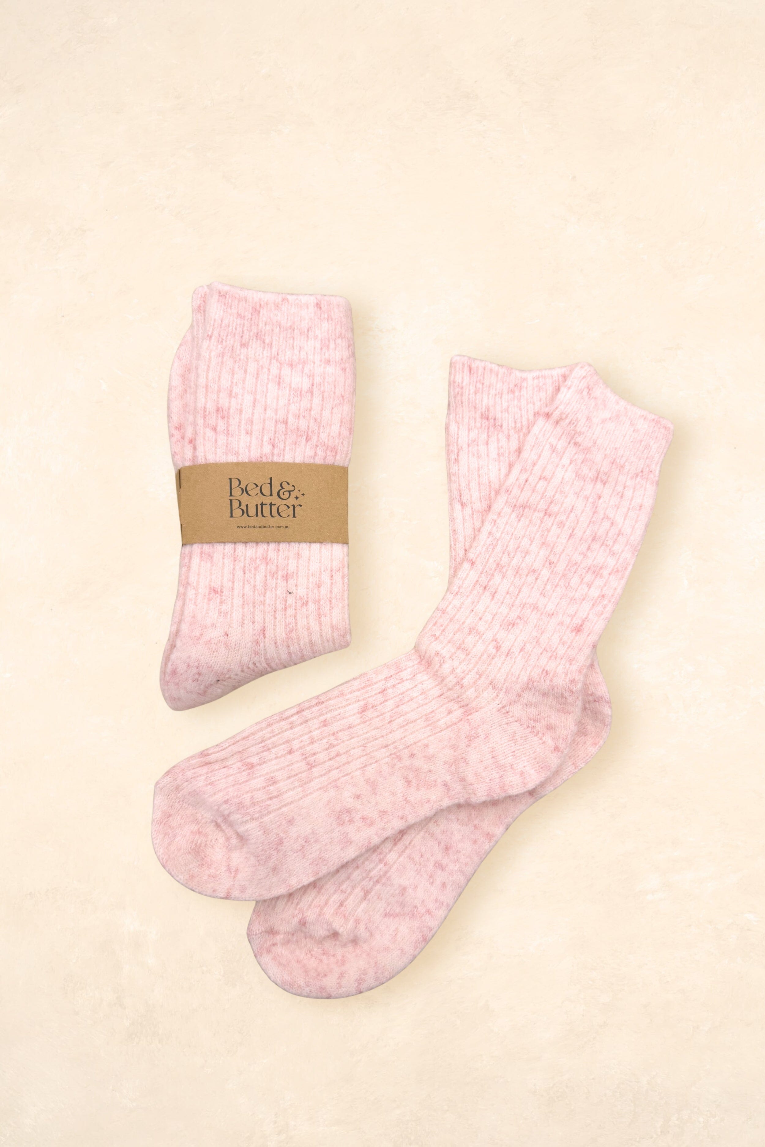 The Comfiest Socks (adults) Clothing Bed & Butter S/M Blush Pink 