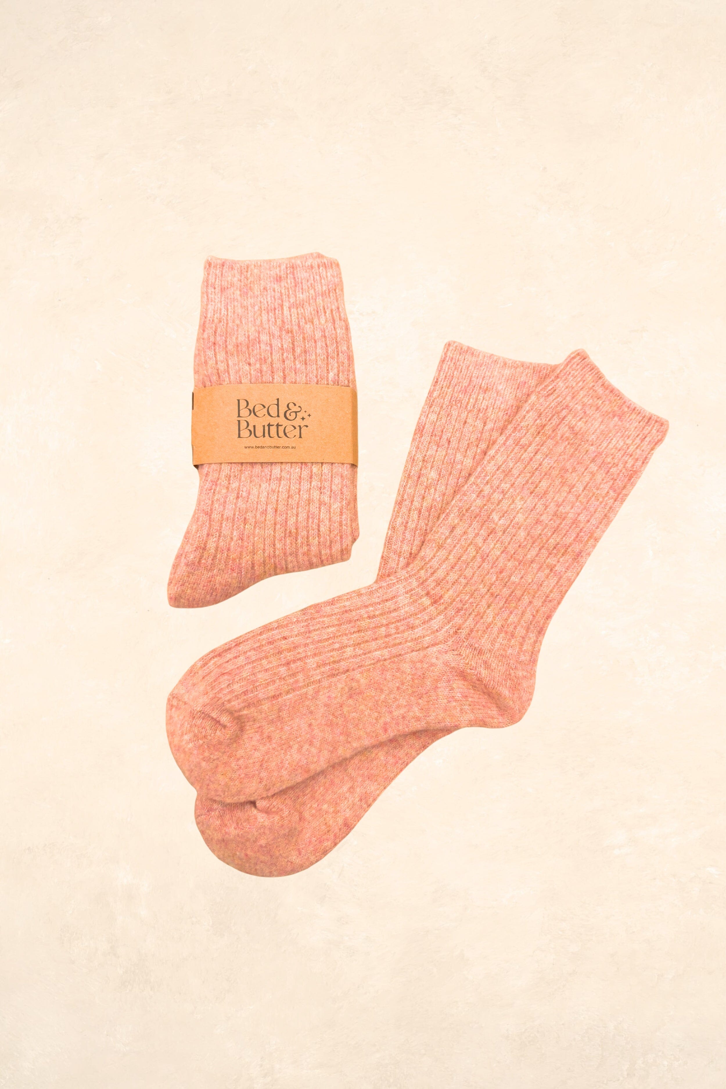 The Comfiest Socks (adults) Clothing Bed & Butter S/M Dusty Orange 