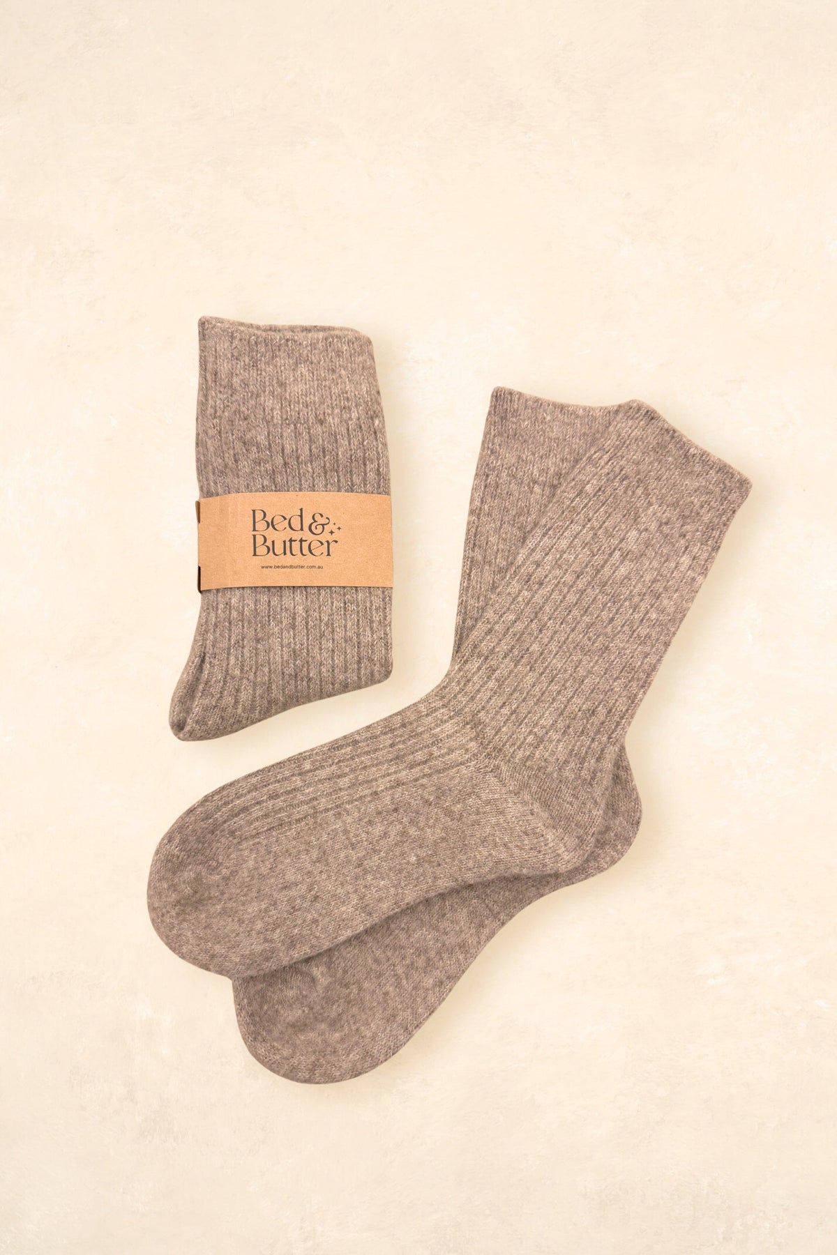 The Comfiest Socks (adults) Clothing Bed & Butter S/M Light Brown 