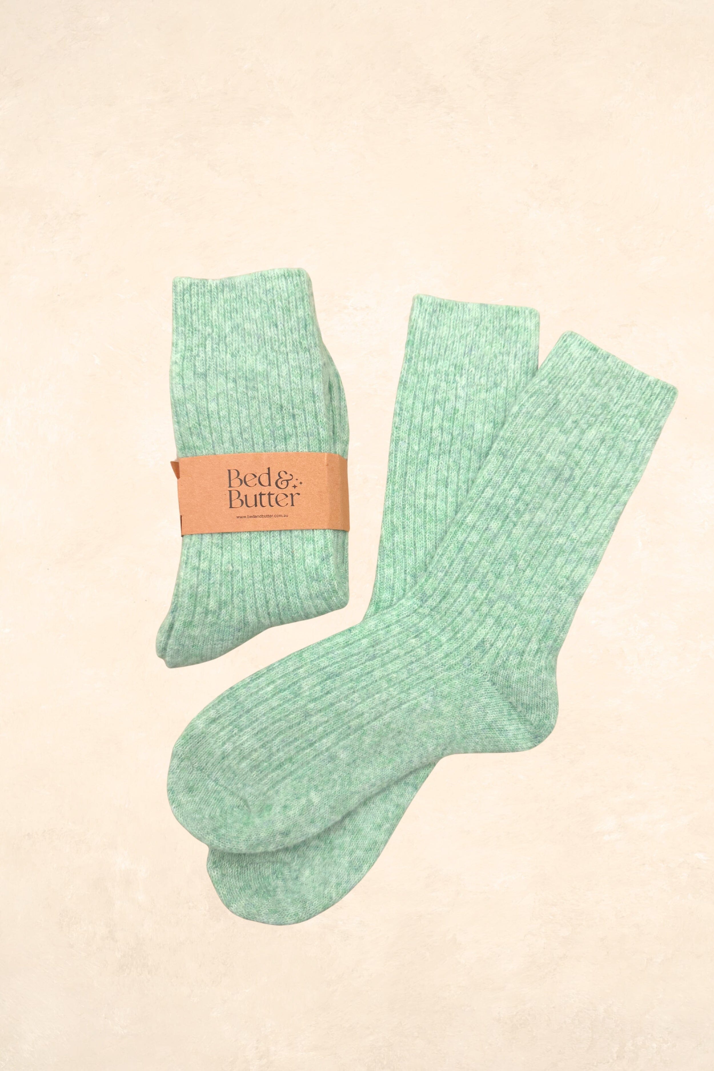 The Comfiest Socks (adults) Clothing Bed & Butter S/M Mint 