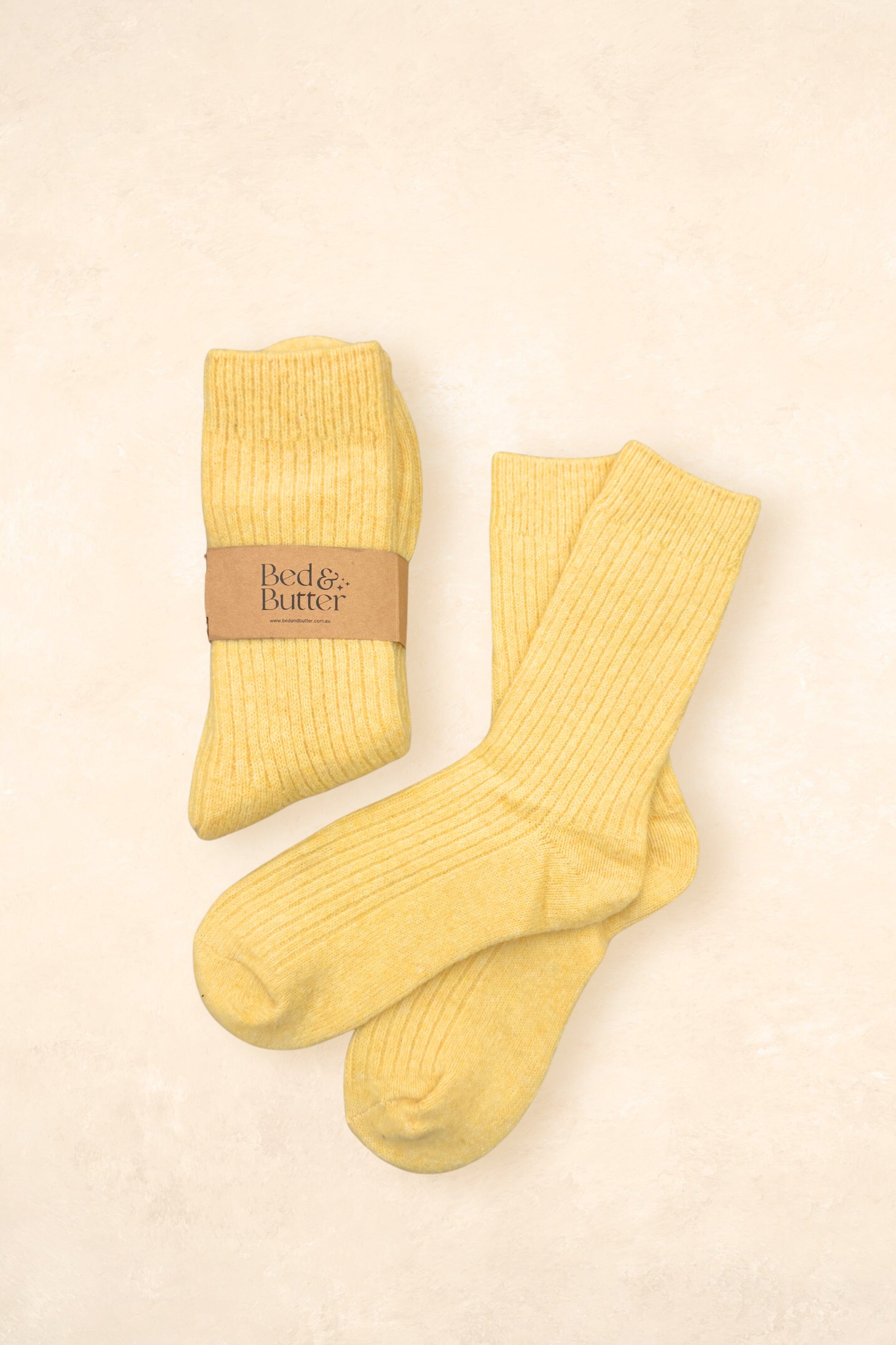The Comfiest Socks (adults) Clothing Bed & Butter S/M Yellow 