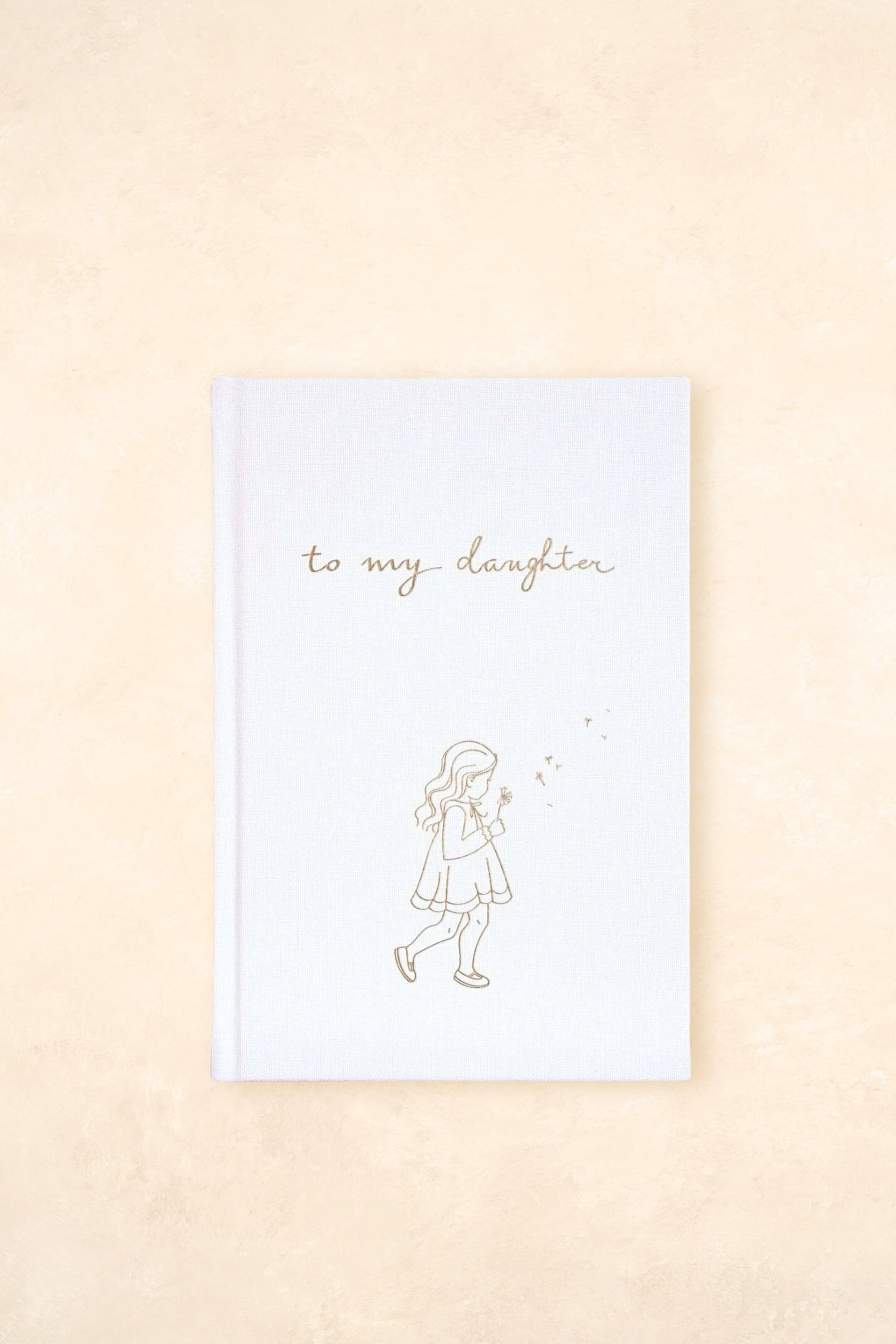 To My Daughter - Baby Journal Journals Forget Me Not Ivory - Illustrated 