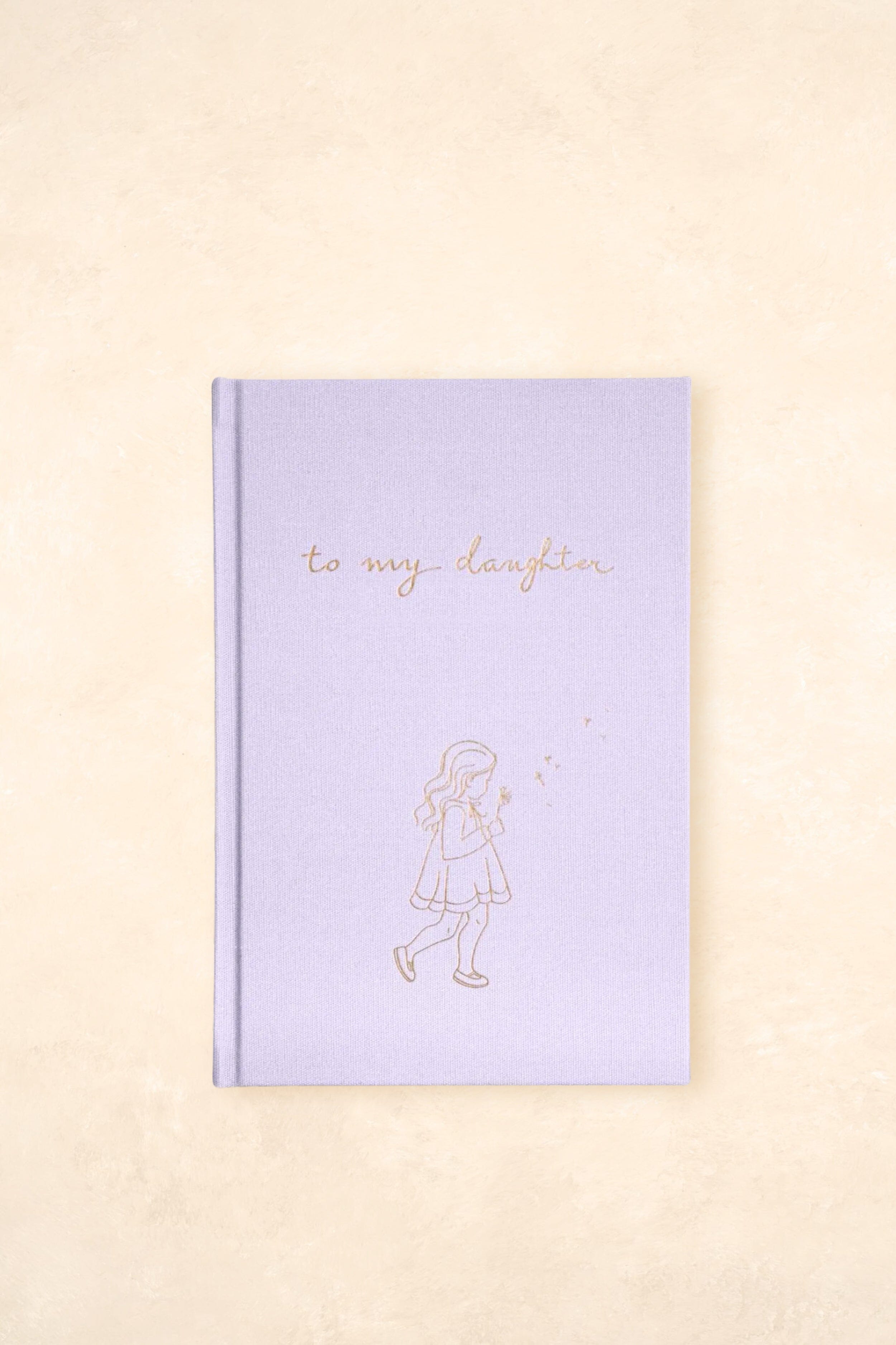 To My Daughter - Baby Journal Journals Forget Me Not Lilac - Illustrated 