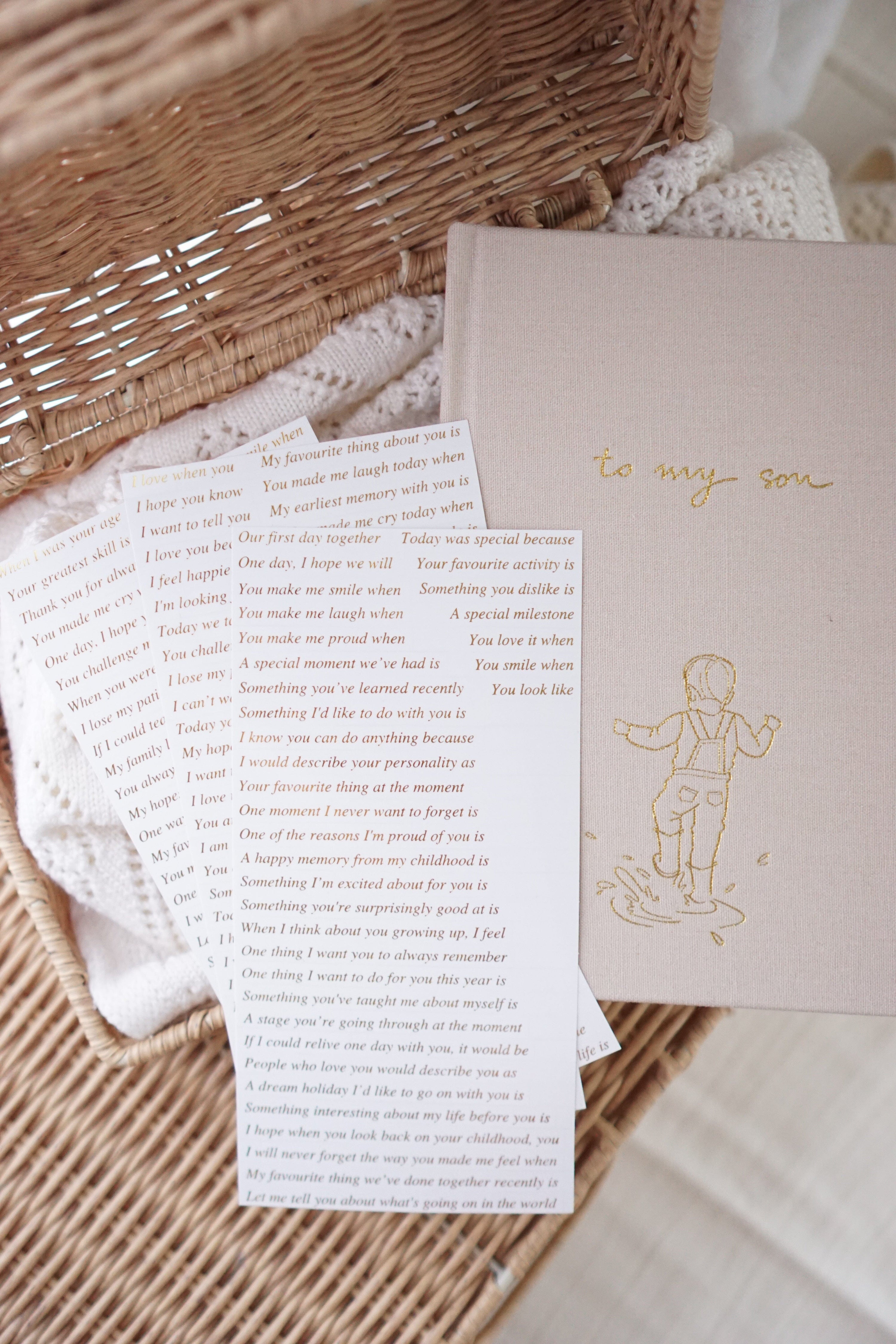 To My Son - Baby Journal Journals Forget Me Not 