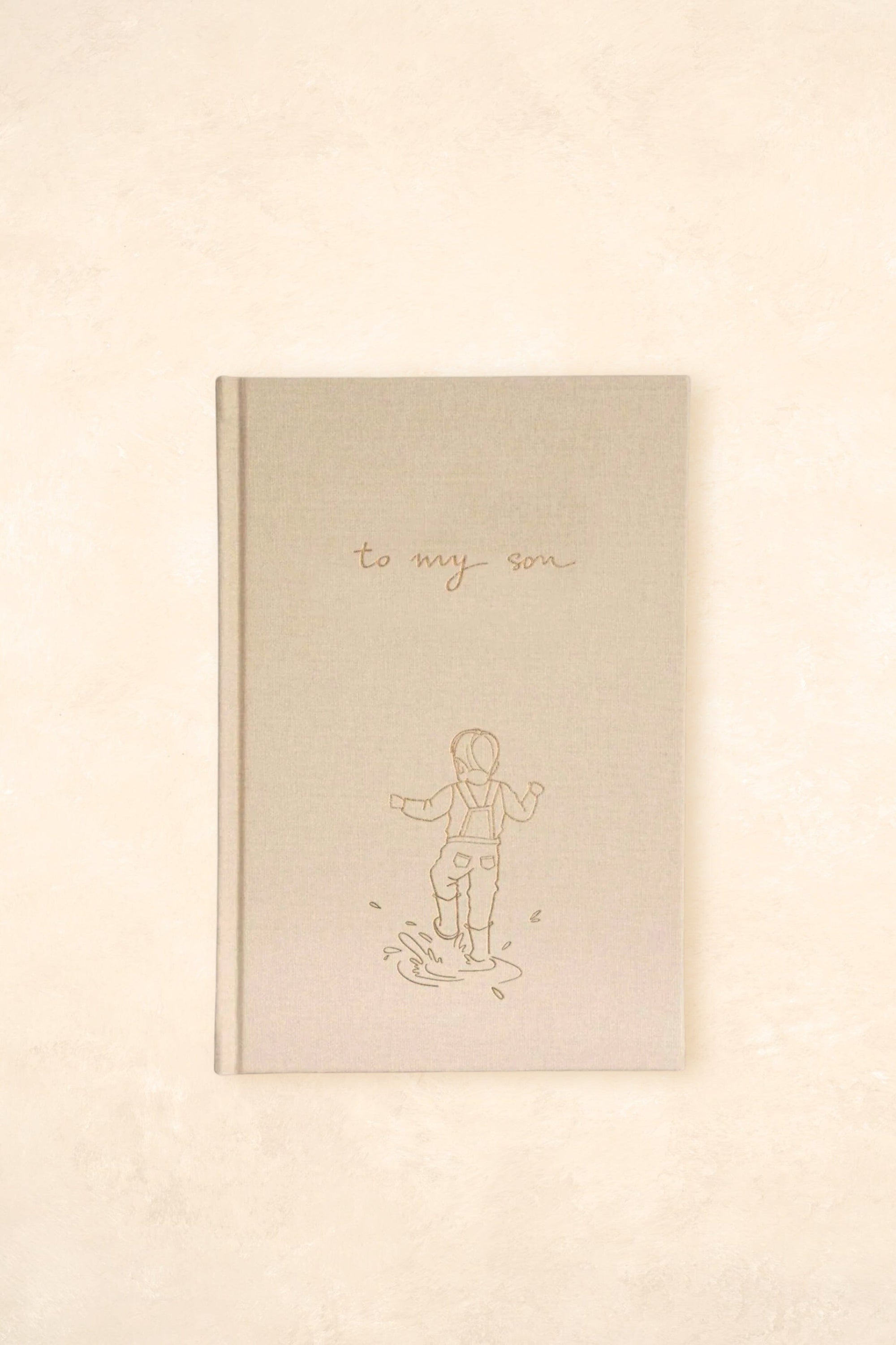 To My Son - Baby Journal Journals Forget Me Not Latte - Illustrated 