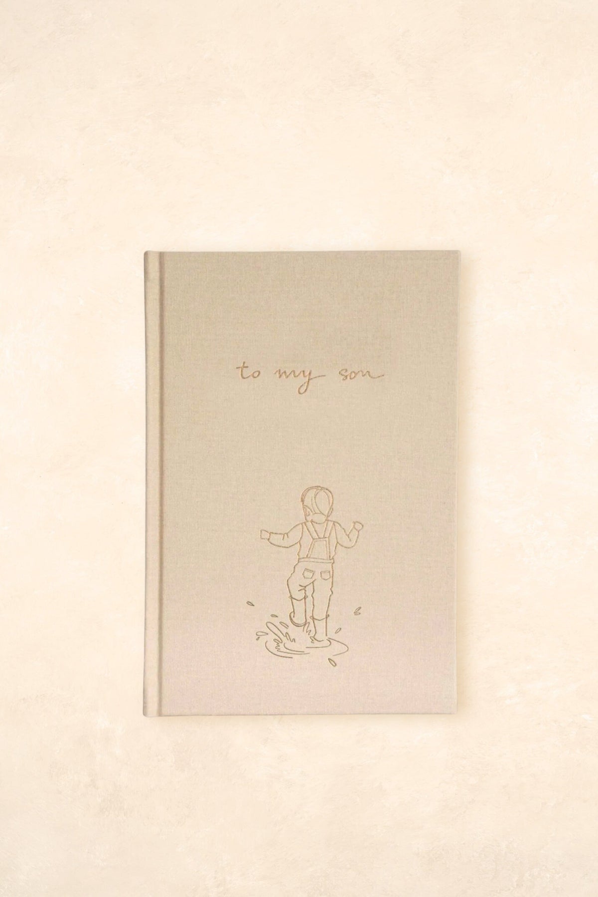 To My Son - Baby Journal Journals Forget Me Not Latte - Illustrated 