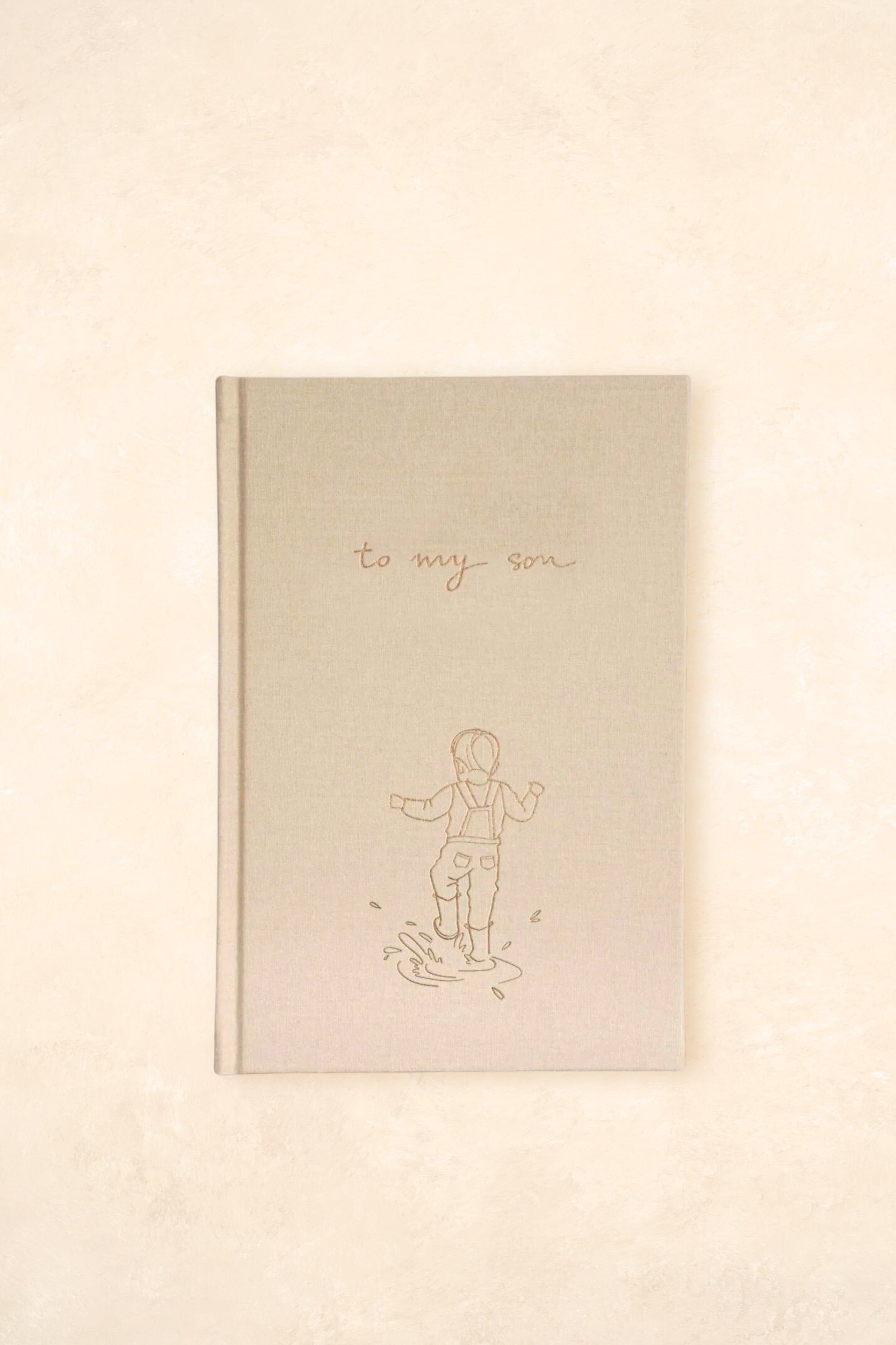 To My Son - Baby Journal Journals Forget Me Not Latte - Illustrated 