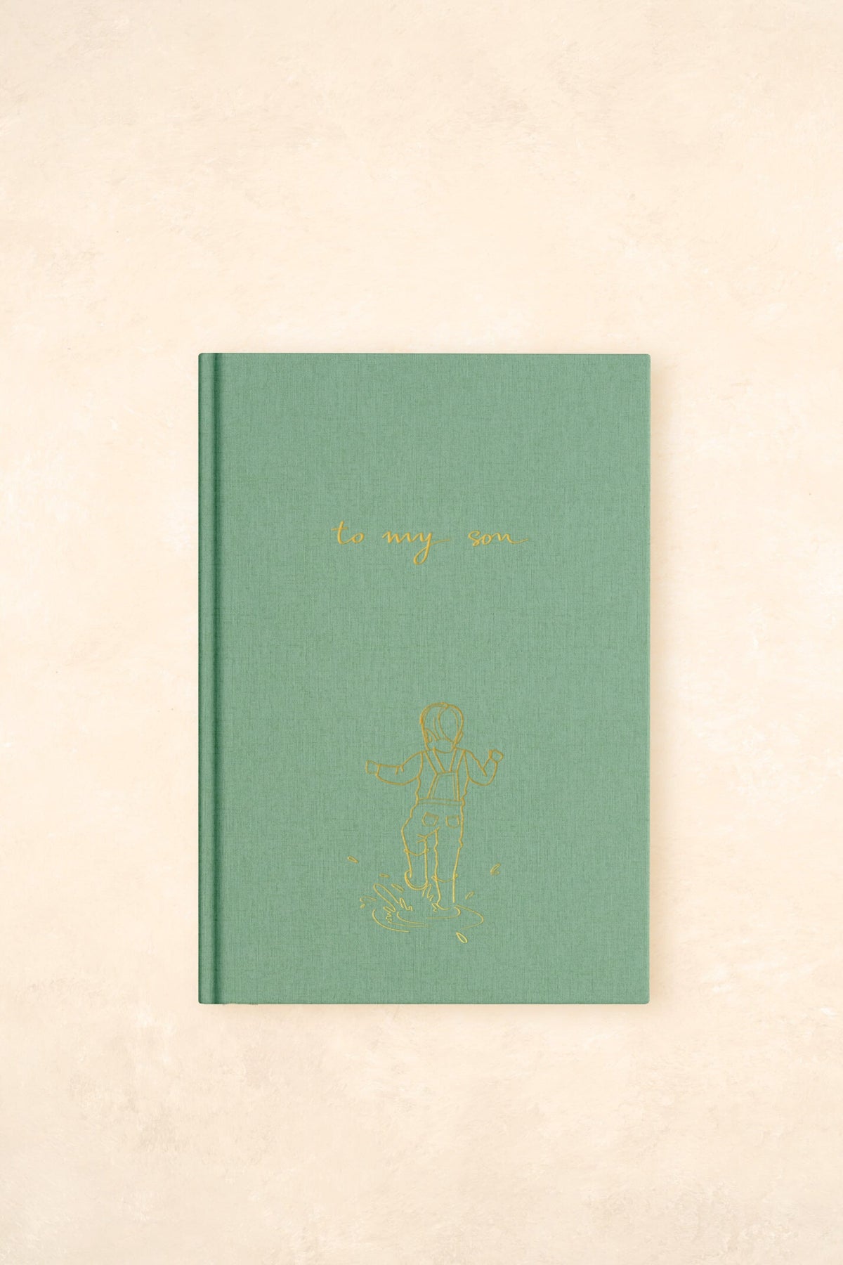 To My Son - Baby Journal Journals Forget Me Not Sage 
