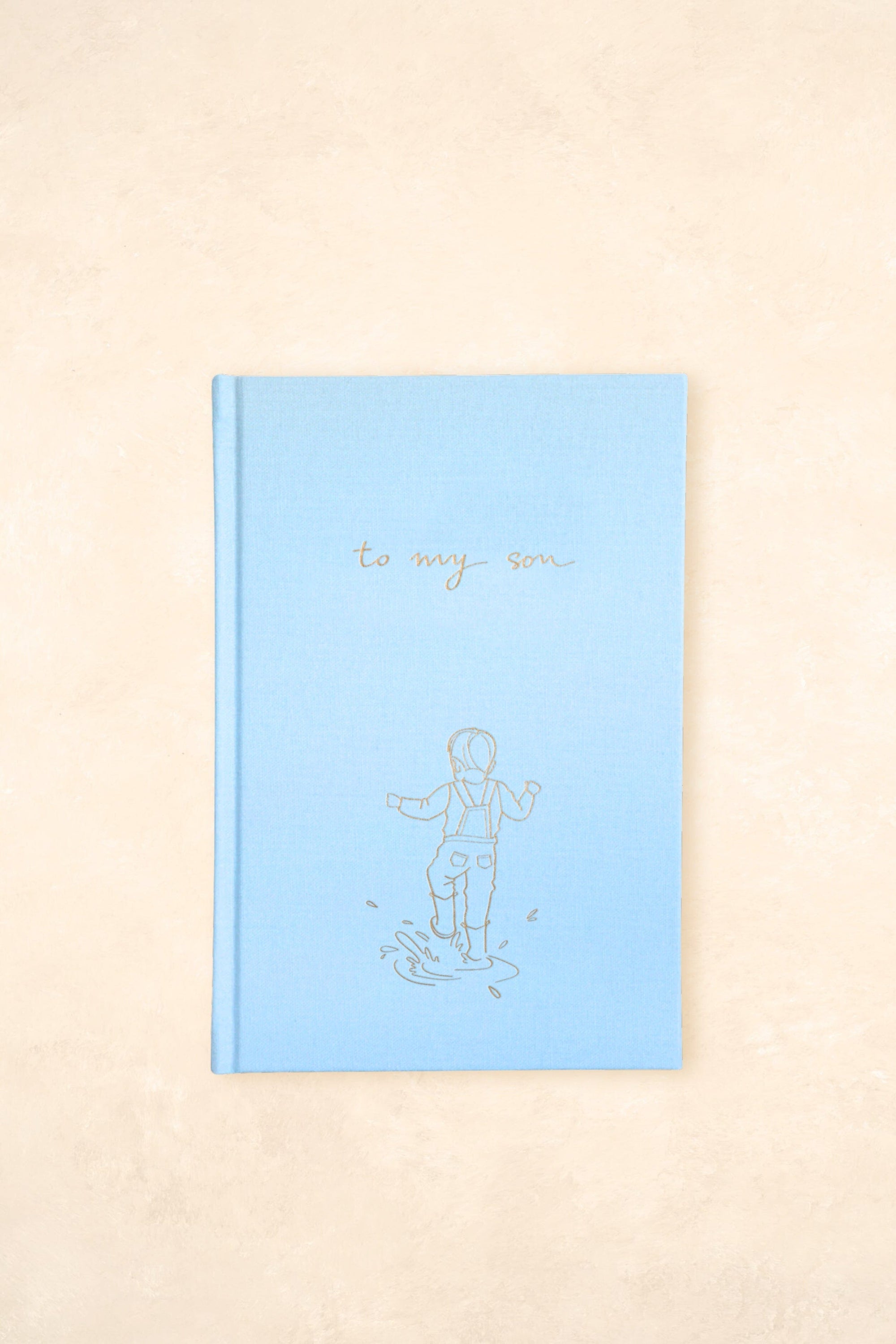 To My Son - Baby Journal Journals Forget Me Not Sky Blue 