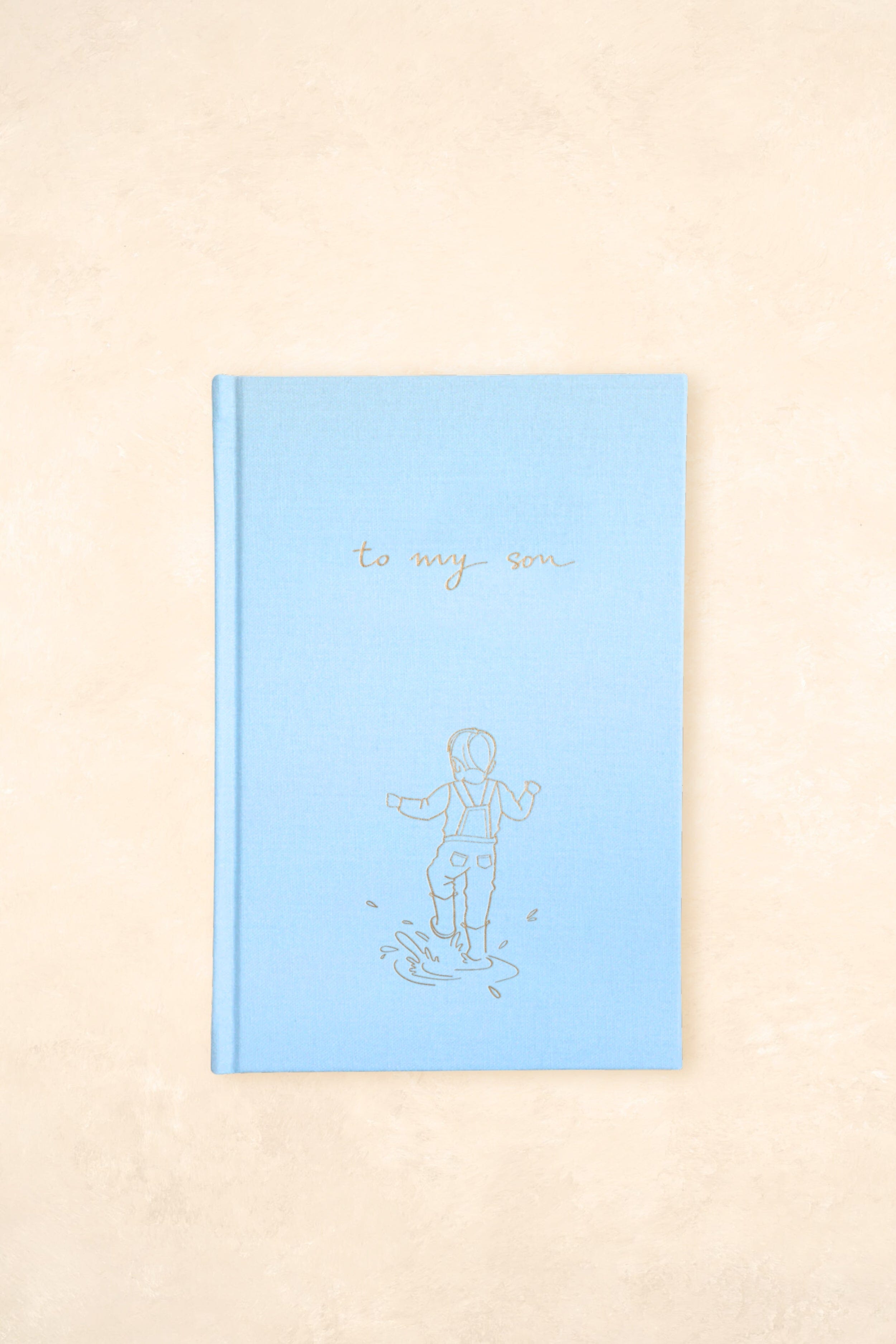 To My Son - Baby Journal Journals Forget Me Not Sky Blue 