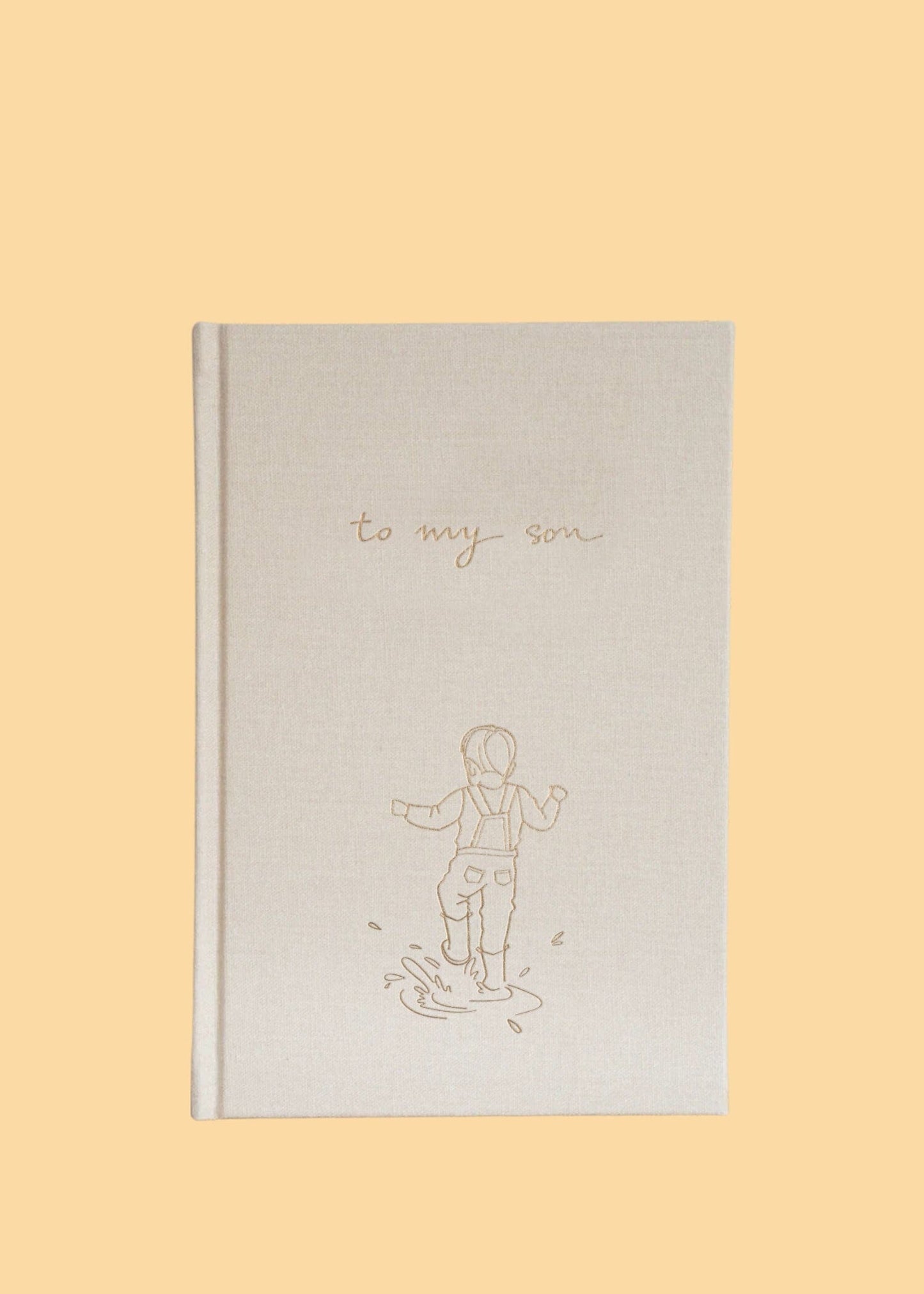 To My Son - Childhood Journal & Baby Book Journals Forget Me Not Latte 