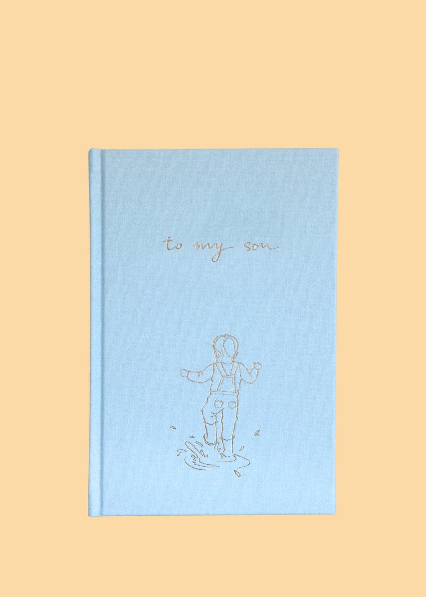 To My Son - Childhood Journal & Baby Book Journals Forget Me Not Sky 