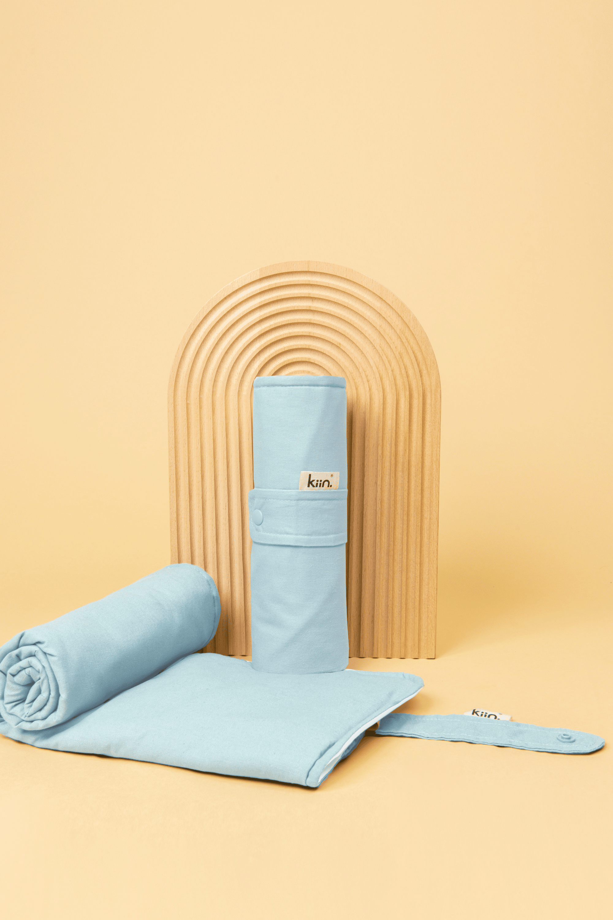 Travel Change Mat - Pastel Sky Faulty press stud on closure tab Change Mat + Accessories Kiin ® 