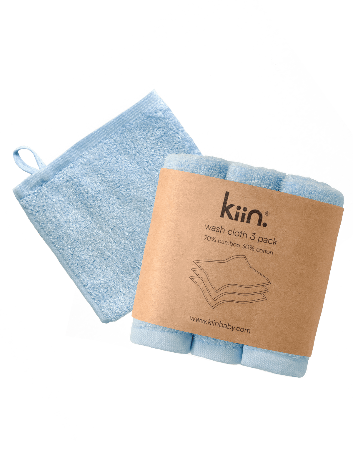 Wash Cloths 3 Pack - Sky Towels + Wash Cloths Kiin ® 