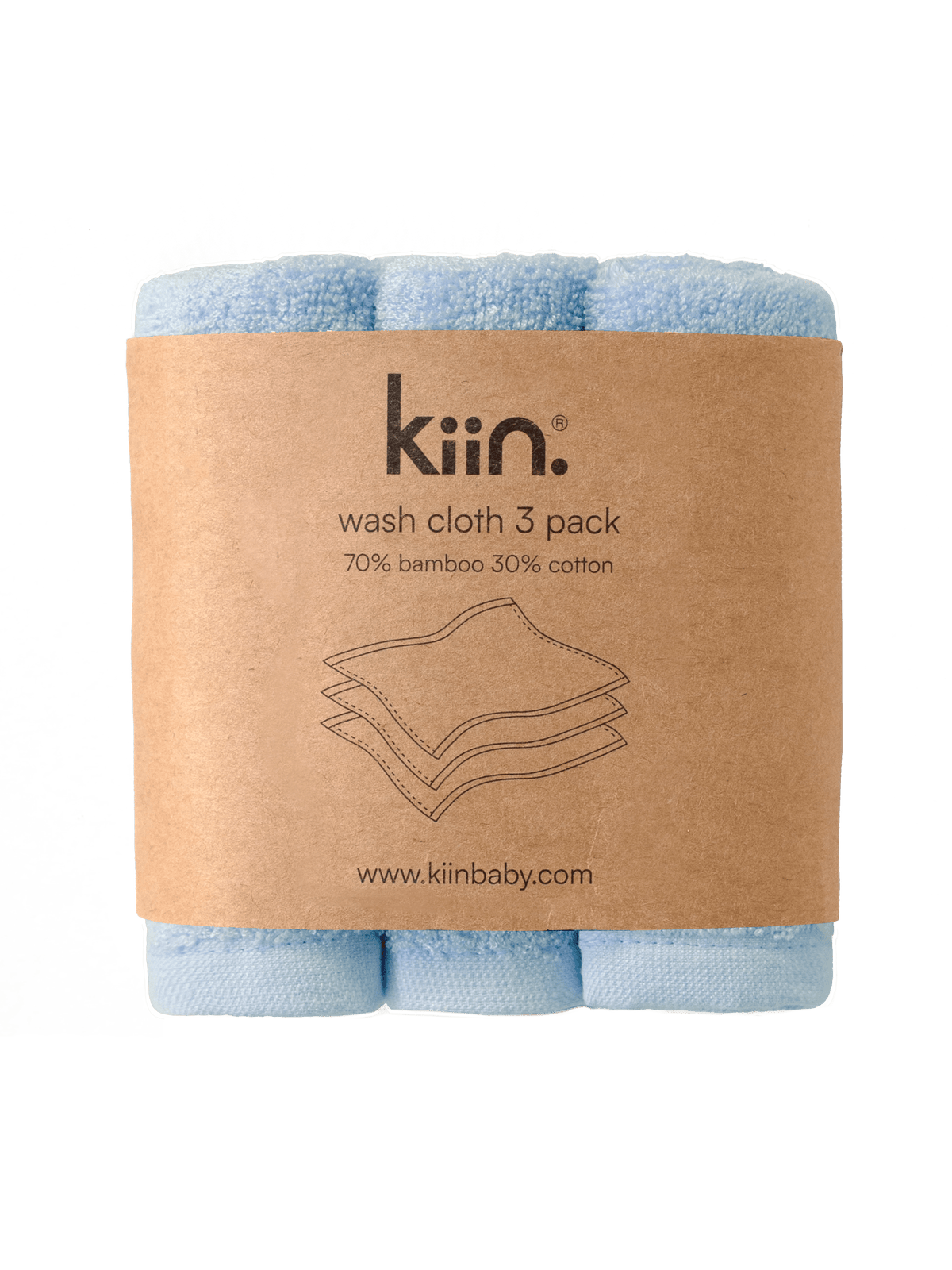 Wash Cloths 3 Pack - Sky Towels + Wash Cloths Kiin ® 