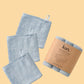 Wash Cloths 3 Pack Towels + Wash Cloths Kiin ® Dusky Blue 
