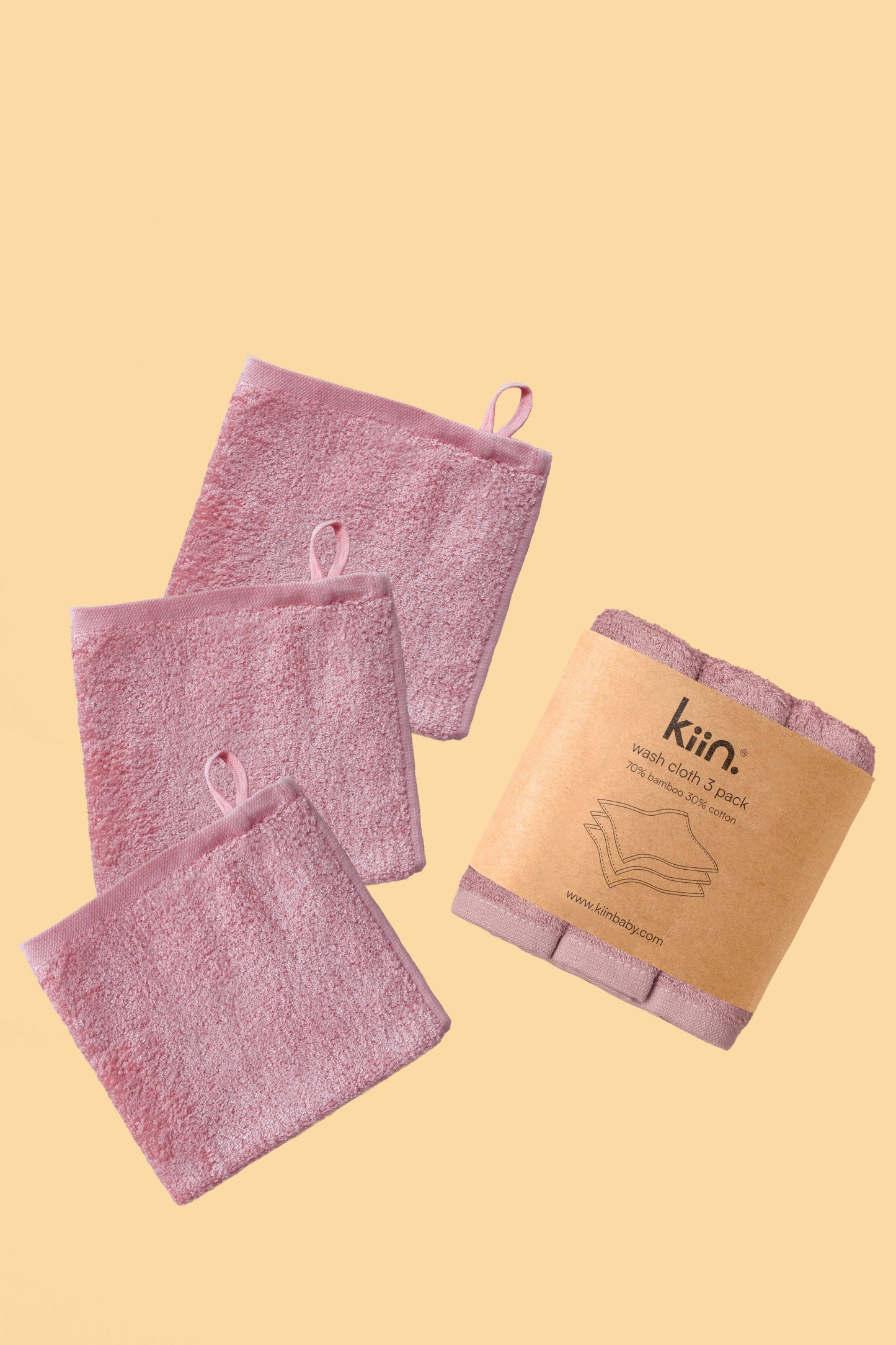 Wash Cloths 3 Pack Towels + Wash Cloths Kiin ® Heather 