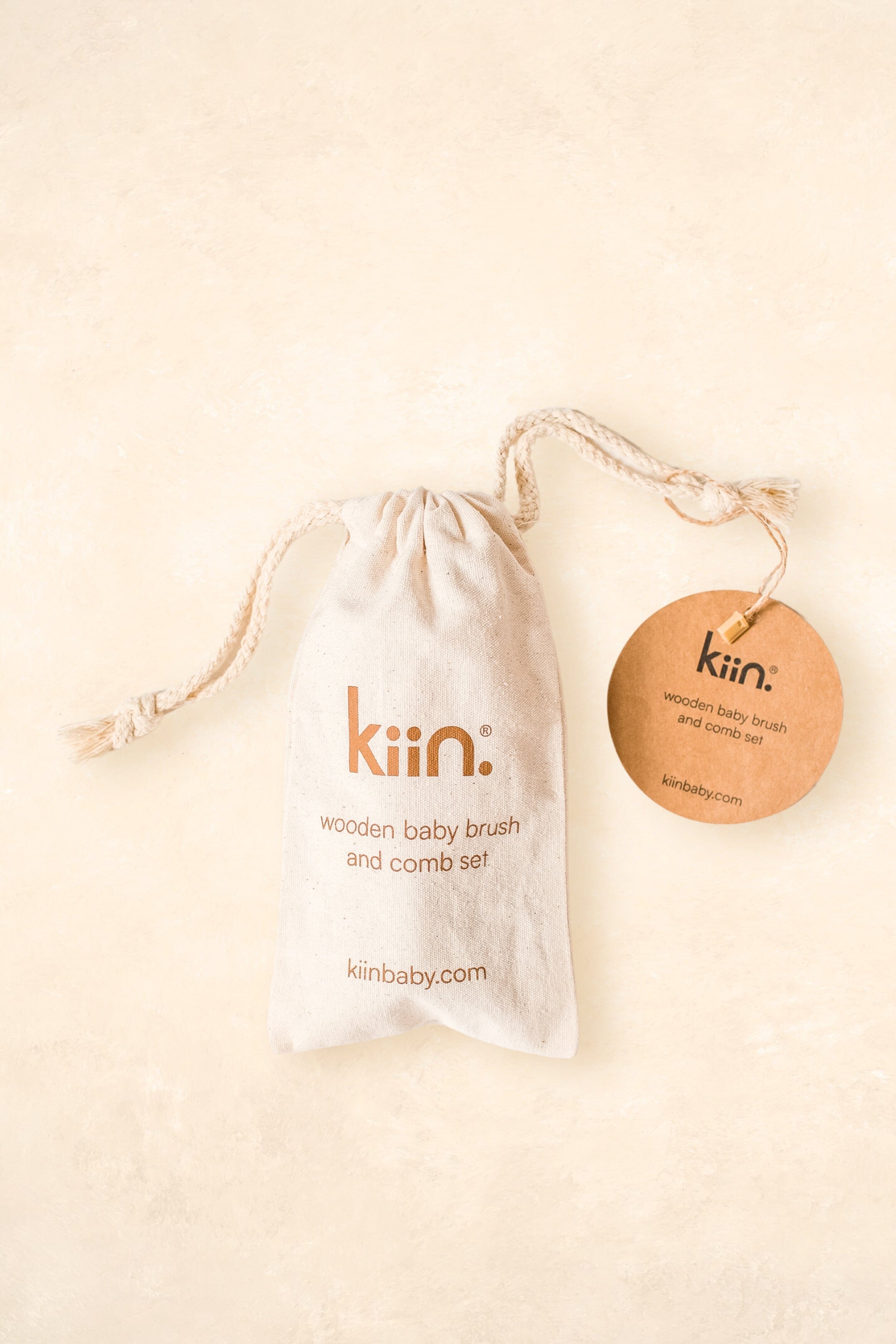 Wooden Baby Brush + Comb Set Bath Time Accessories Kiin ® 