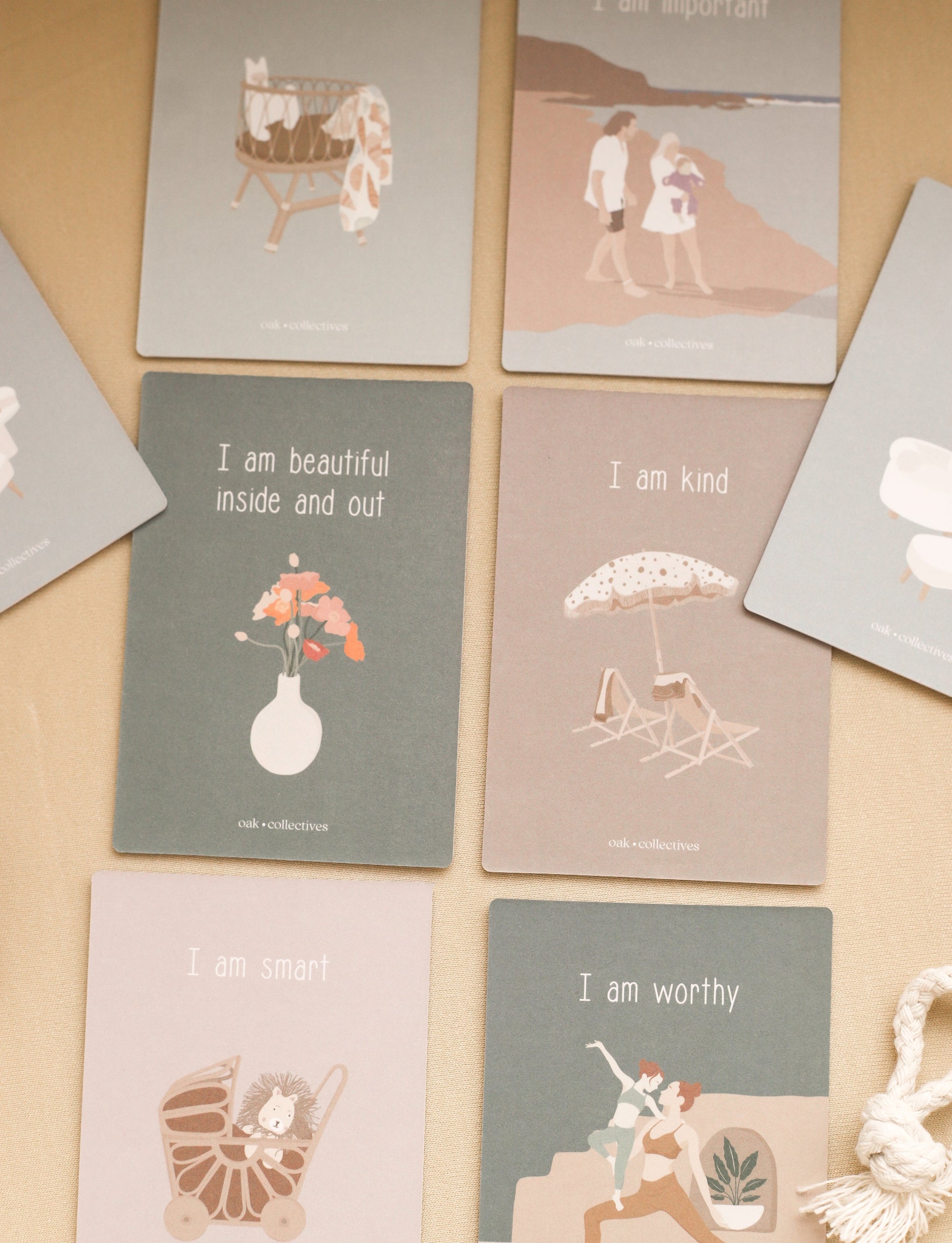 Affirmation Memory Card Game Cards Oak Collective 