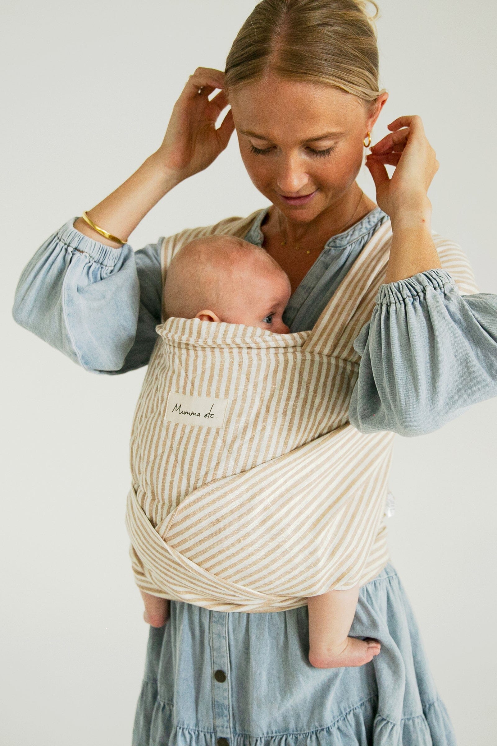 Baby Wrap Carrier Baby carriers Mumma Etc Regular (suitable for up to dress size 14) Burleigh 