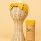 Bamboo Stretch Swaddle + Headband Bundle Swaddles Kiin Baby Mustard Mustard 