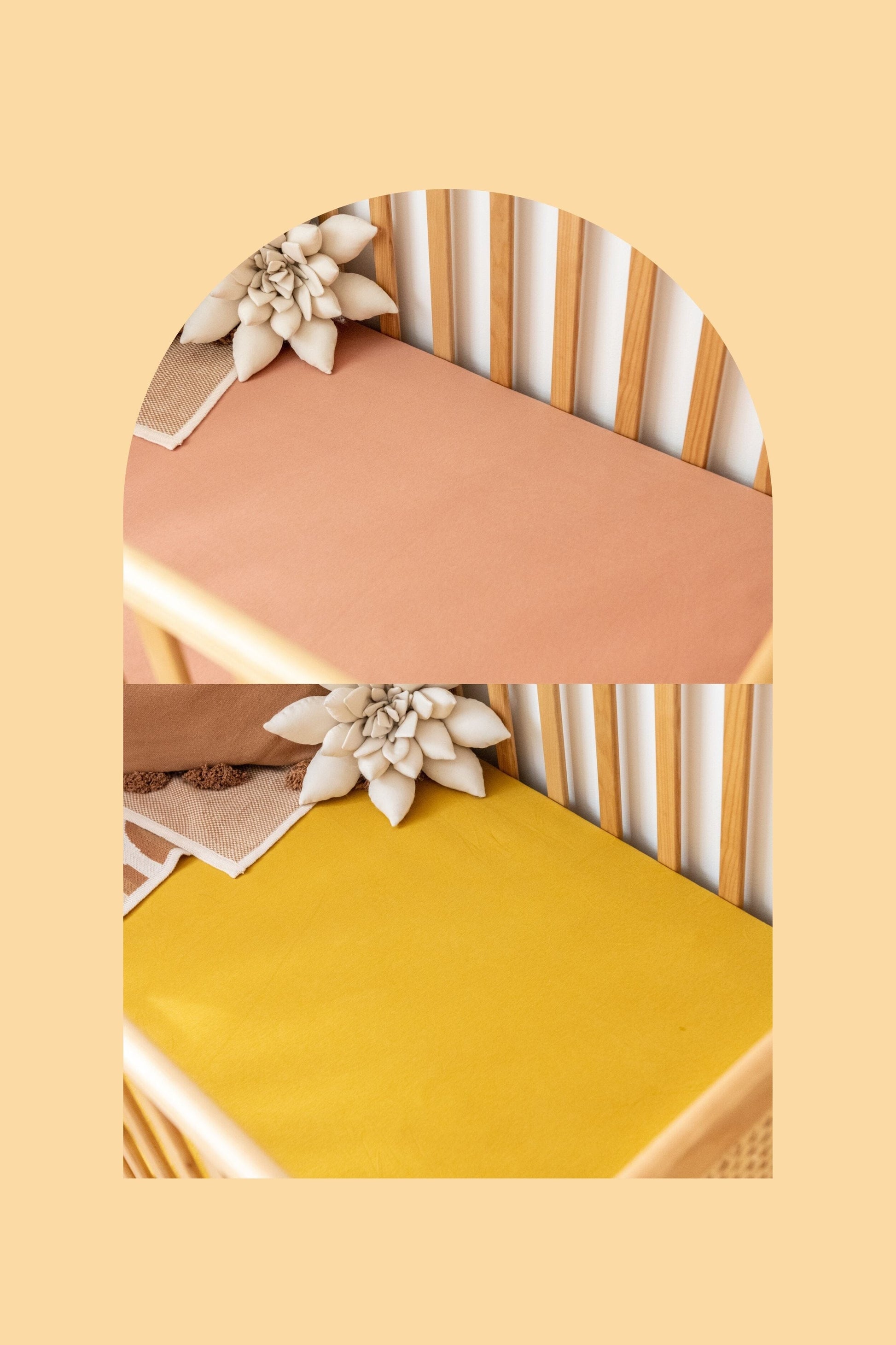 Cot Sheet Bundle Kiin ® Blush Mustard 
