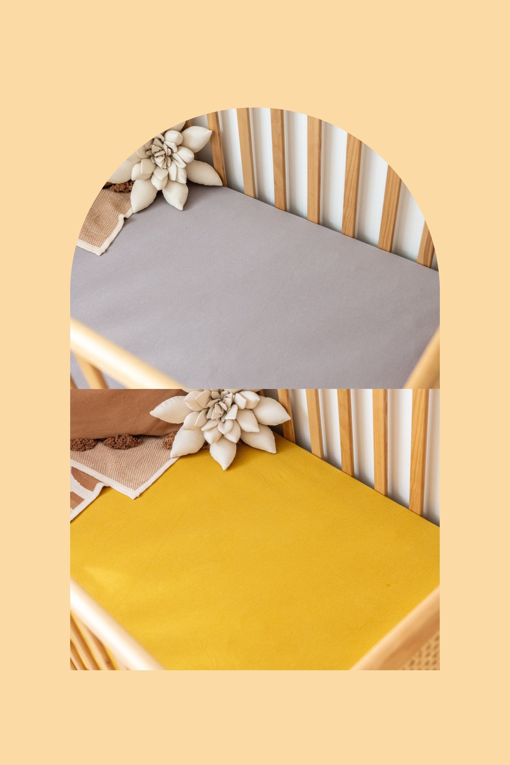 Cot Sheet Bundle Kiin ® Lilac Mustard 