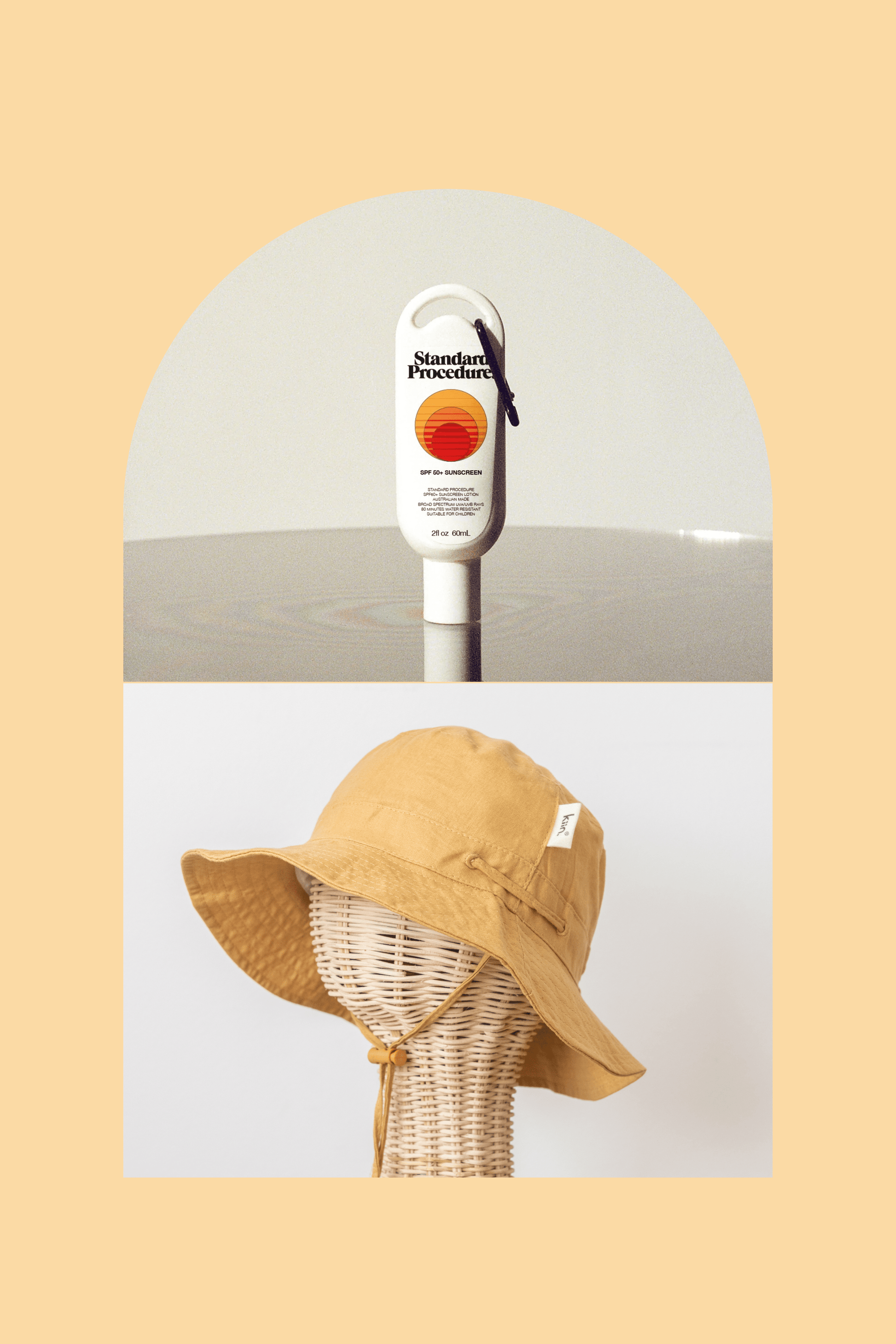 Hat + Sunscreen Bundle Kiin ® Golden Tan XS 