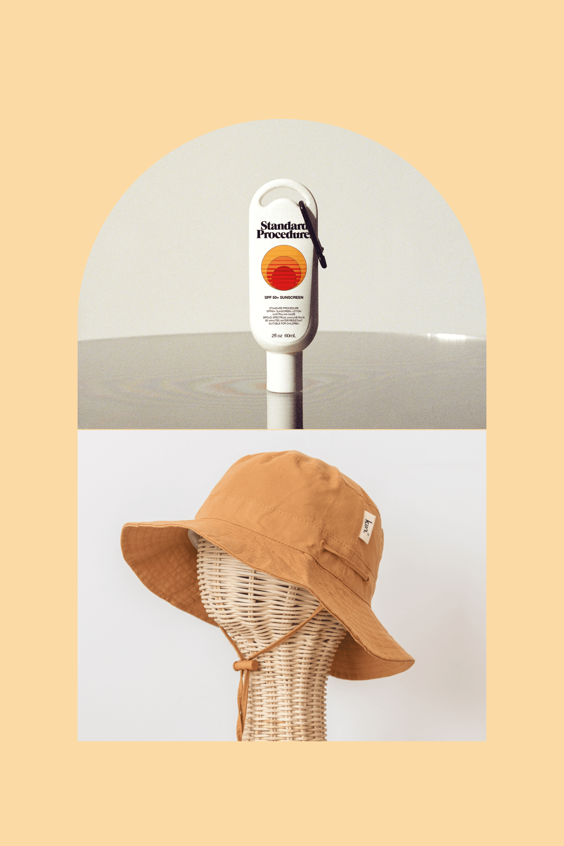 Hat + Sunscreen Bundle Kiin ® Toffee XS 